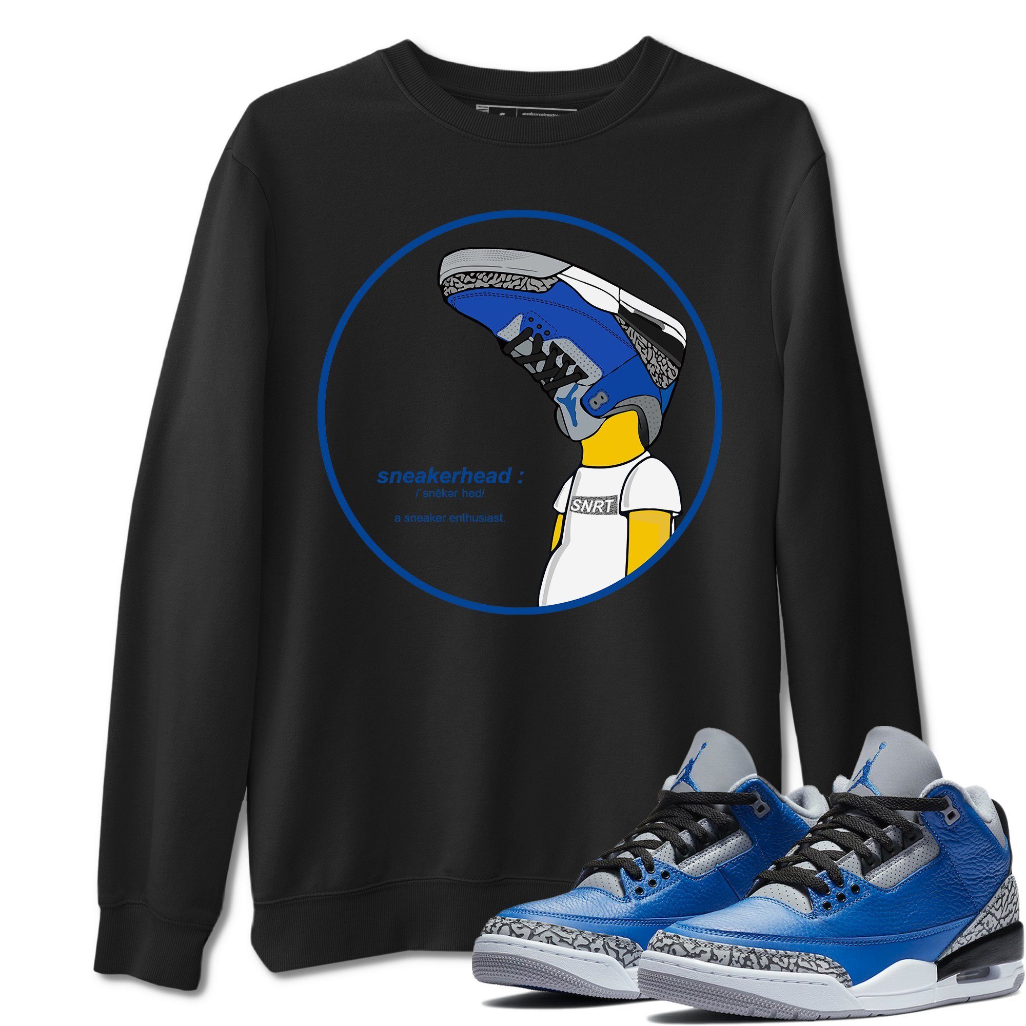 Jordan 3 Varsity Royal Shirt To Match Jordans Sneakerhead Sneaker Tees Jordan 3 Varsity Royal Drip Gear Zone Sneaker Matching Clothing Unisex Shirts