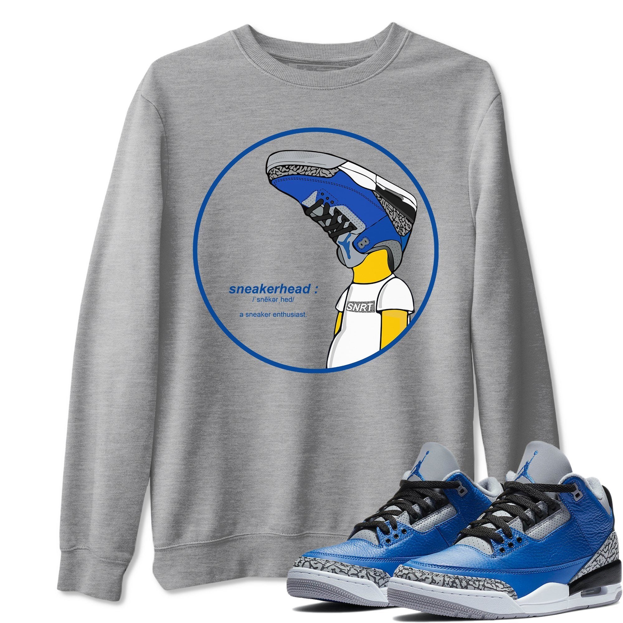 Jordan 3 Varsity Royal Shirt To Match Jordans Sneakerhead Sneaker Tees Jordan 3 Varsity Royal Drip Gear Zone Sneaker Matching Clothing Unisex Shirts