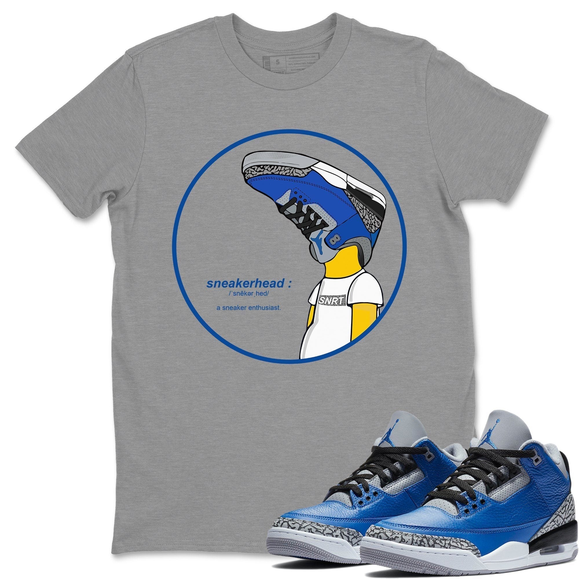 Jordan 3 Varsity Royal Shirt To Match Jordans Sneakerhead Sneaker Tees Jordan 3 Varsity Royal Drip Gear Zone Sneaker Matching Clothing Unisex Shirts