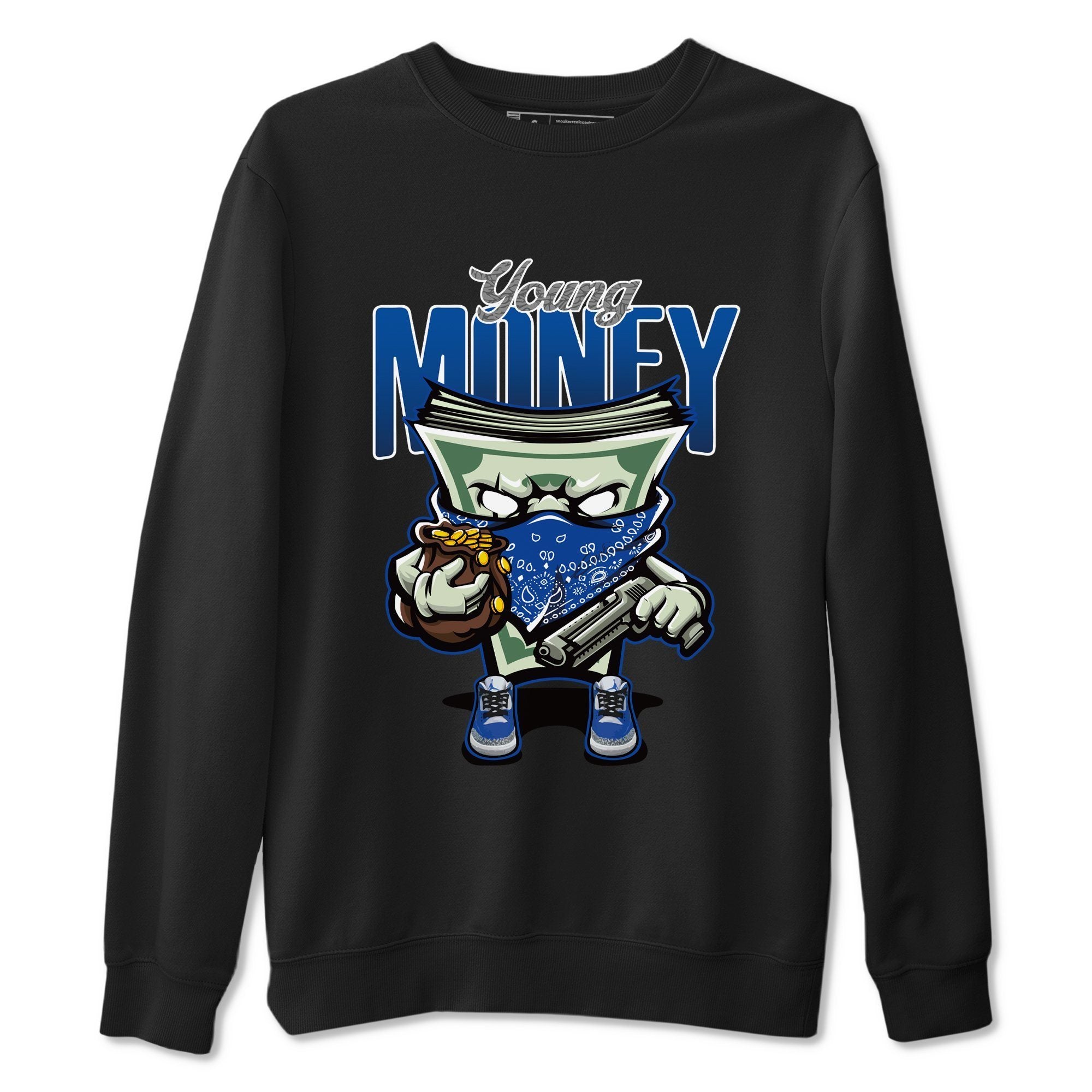 Jordan 3 Varsity Royal Shirt To Match Jordans Young Money Sneaker Tees Jordan 3 Varsity Royal Drip Gear Zone Sneaker Matching Clothing Unisex Shirts