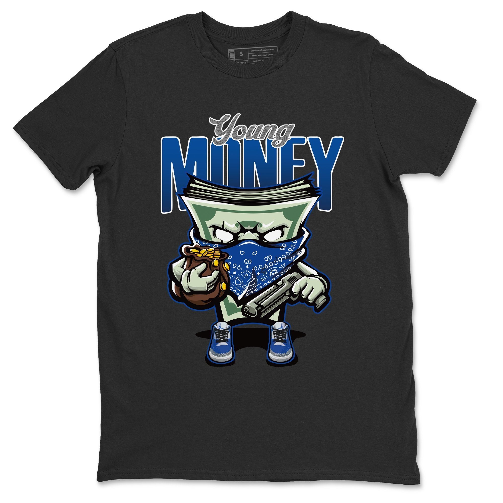 Jordan 3 Varsity Royal Shirt To Match Jordans Young Money Sneaker Tees Jordan 3 Varsity Royal Drip Gear Zone Sneaker Matching Clothing Unisex Shirts