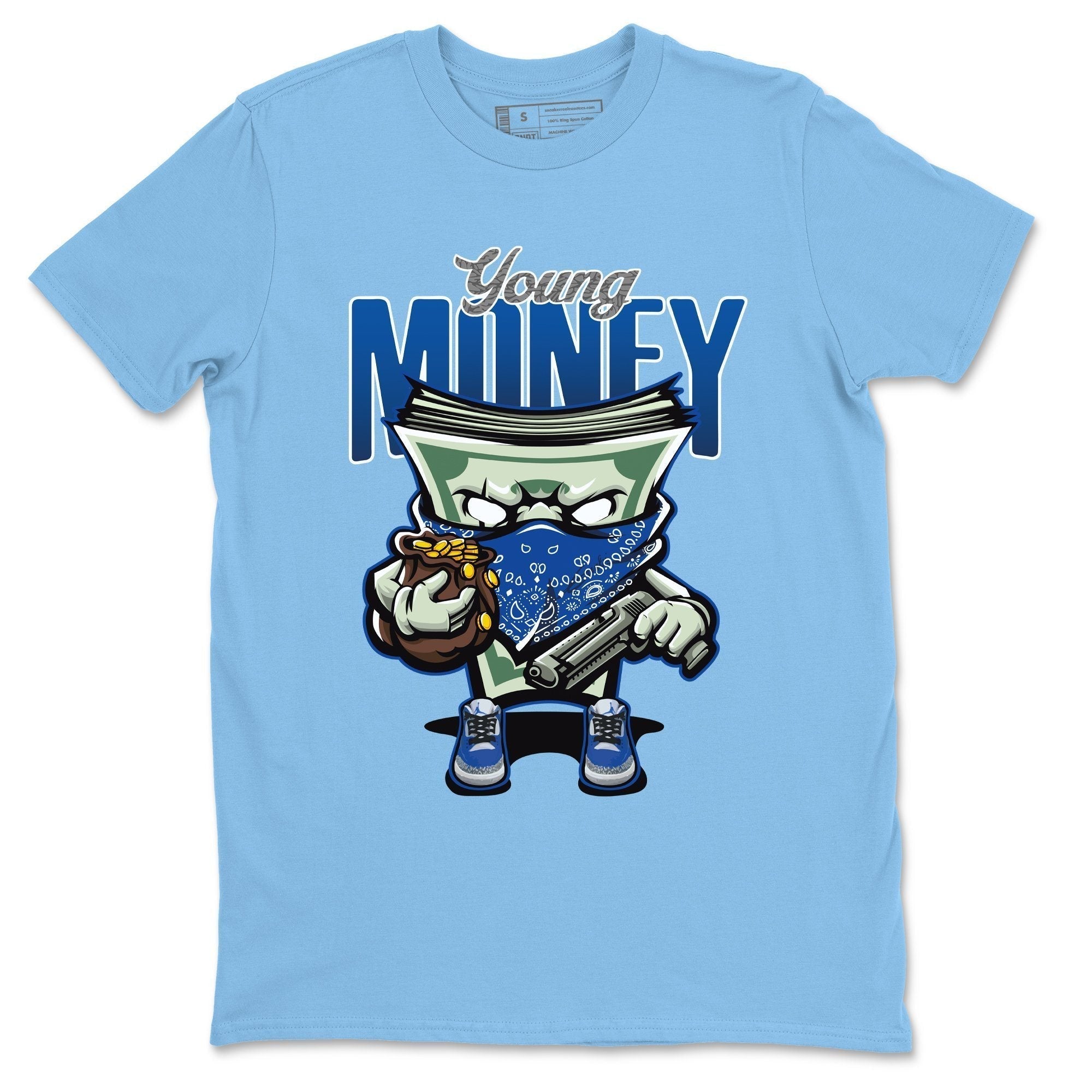 Jordan 3 Varsity Royal Shirt To Match Jordans Young Money Sneaker Tees Jordan 3 Varsity Royal Drip Gear Zone Sneaker Matching Clothing Unisex Shirts