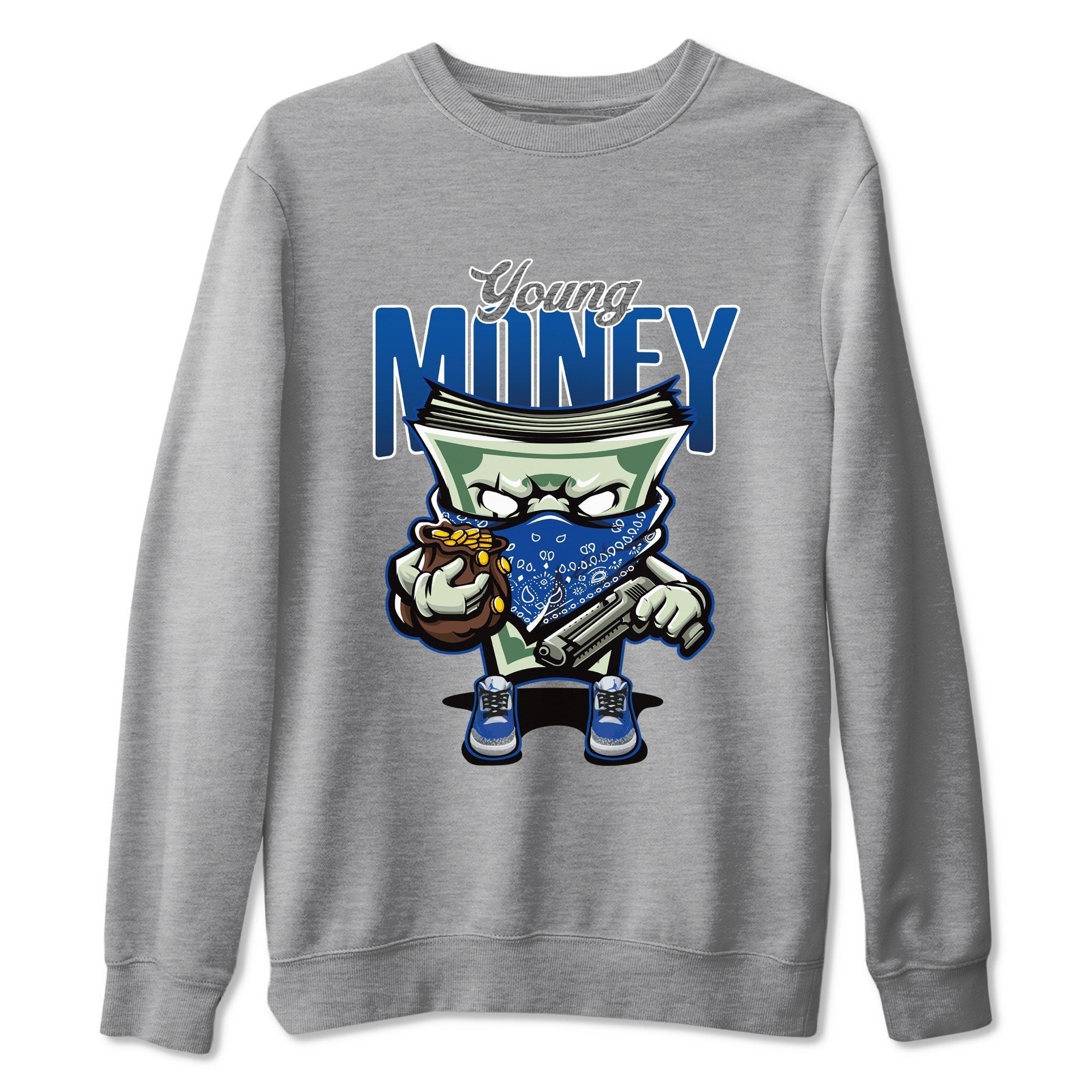 Jordan 3 Varsity Royal Shirt To Match Jordans Young Money Sneaker Tees Jordan 3 Varsity Royal Drip Gear Zone Sneaker Matching Clothing Unisex Shirts