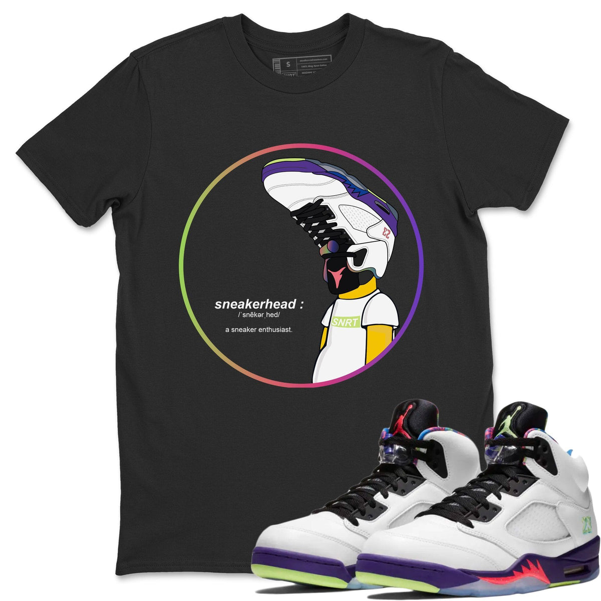 Jordan 5 Ghost Green Sneaker Matching T-Shirt Sneakerhead Sneaker Tees Jordan 5 Ghost Green Sneaker Release Tees Crew Neck Tees