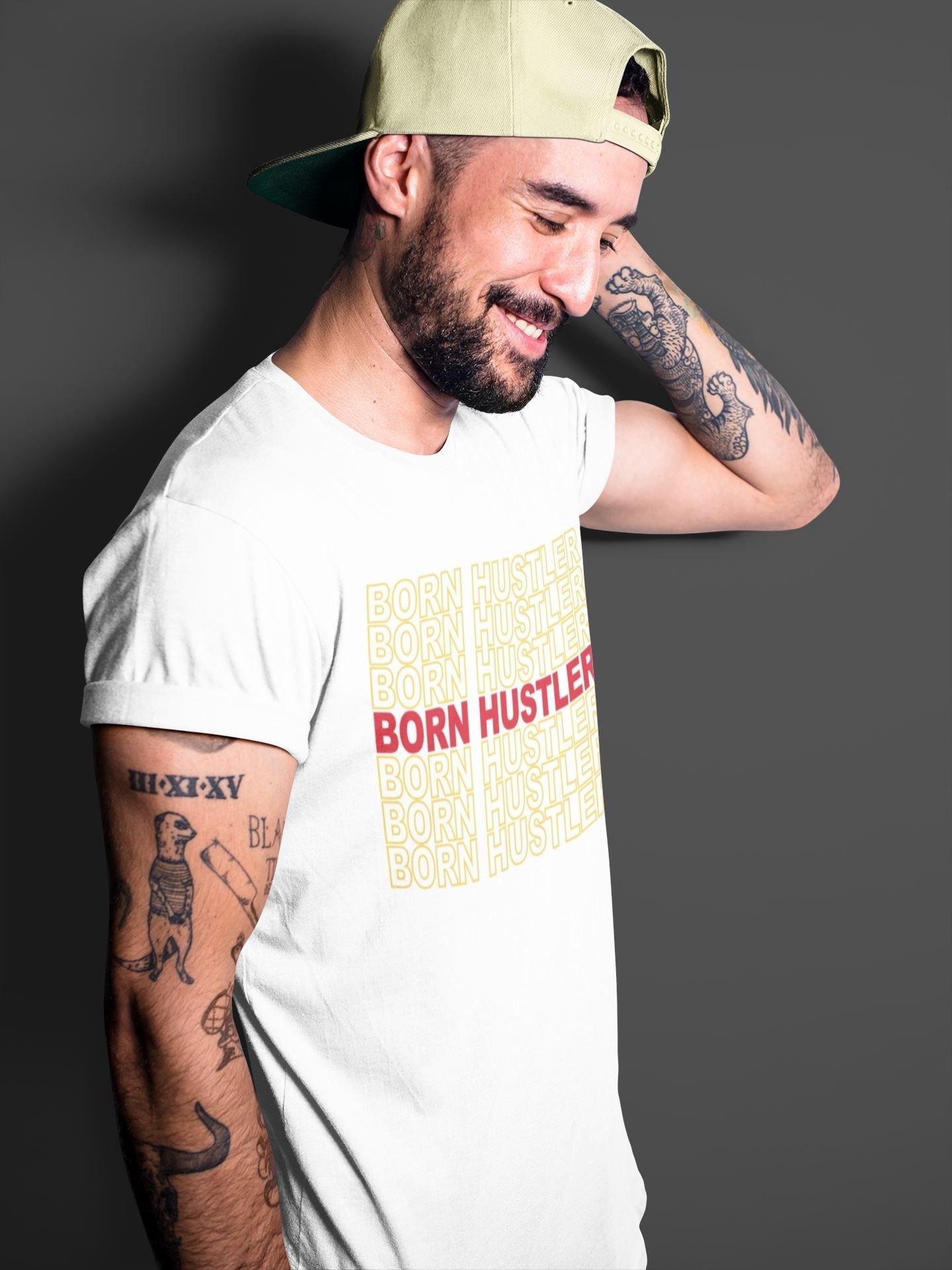 Jordan 5 OFF-WHITE Sail Shirt To Match Jordans Born Hustler Sneaker Tees Jordan 5 OFF-WHITE Sail Drip Gear Zone Sneaker Matching Clothing Unisex Shirts