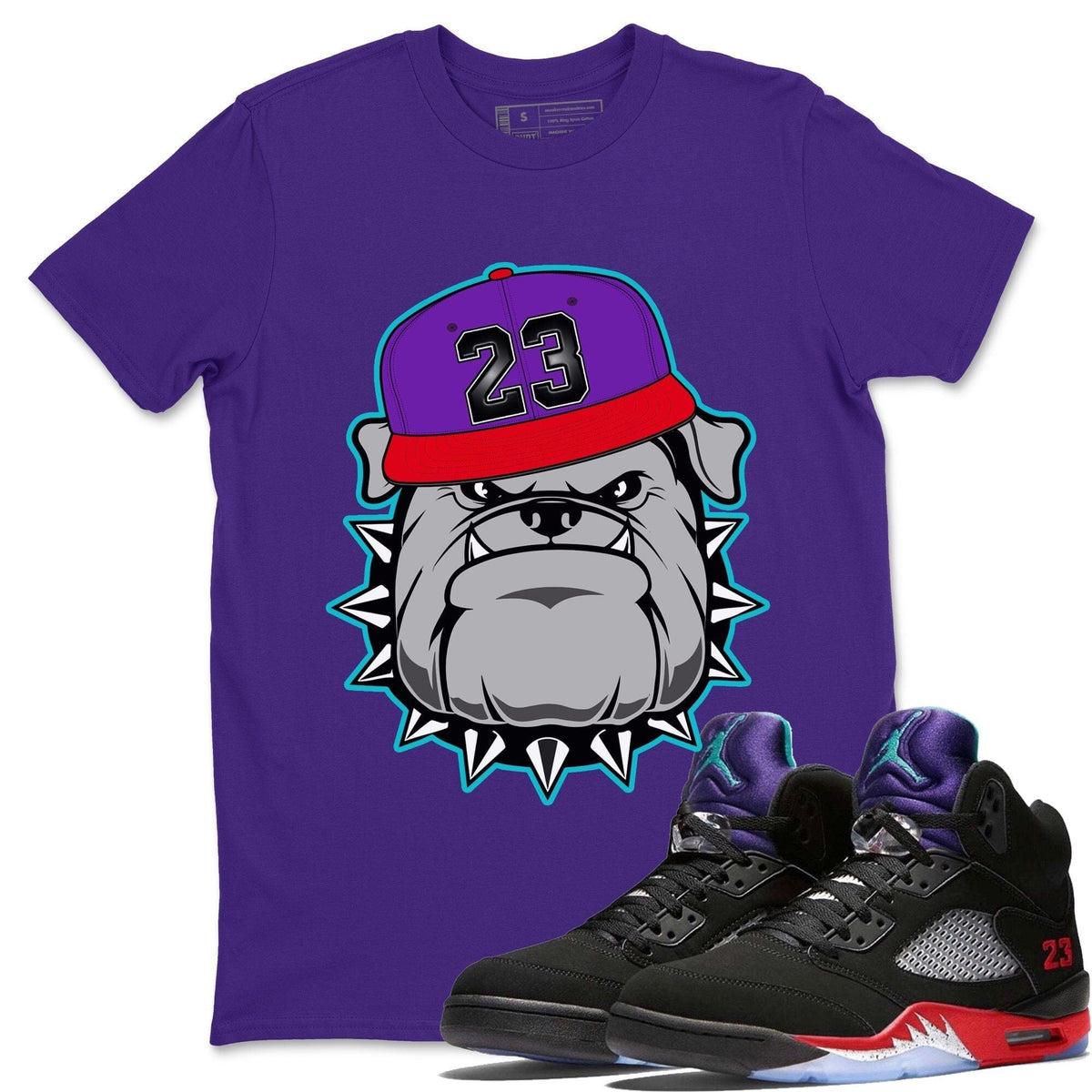 Jordan 5 Top 3 Sneaker Matching T-Shirt English Bulldog Sneaker Tees Jordan 5 Top 3 Sneaker Release Tees Crew Neck Tees