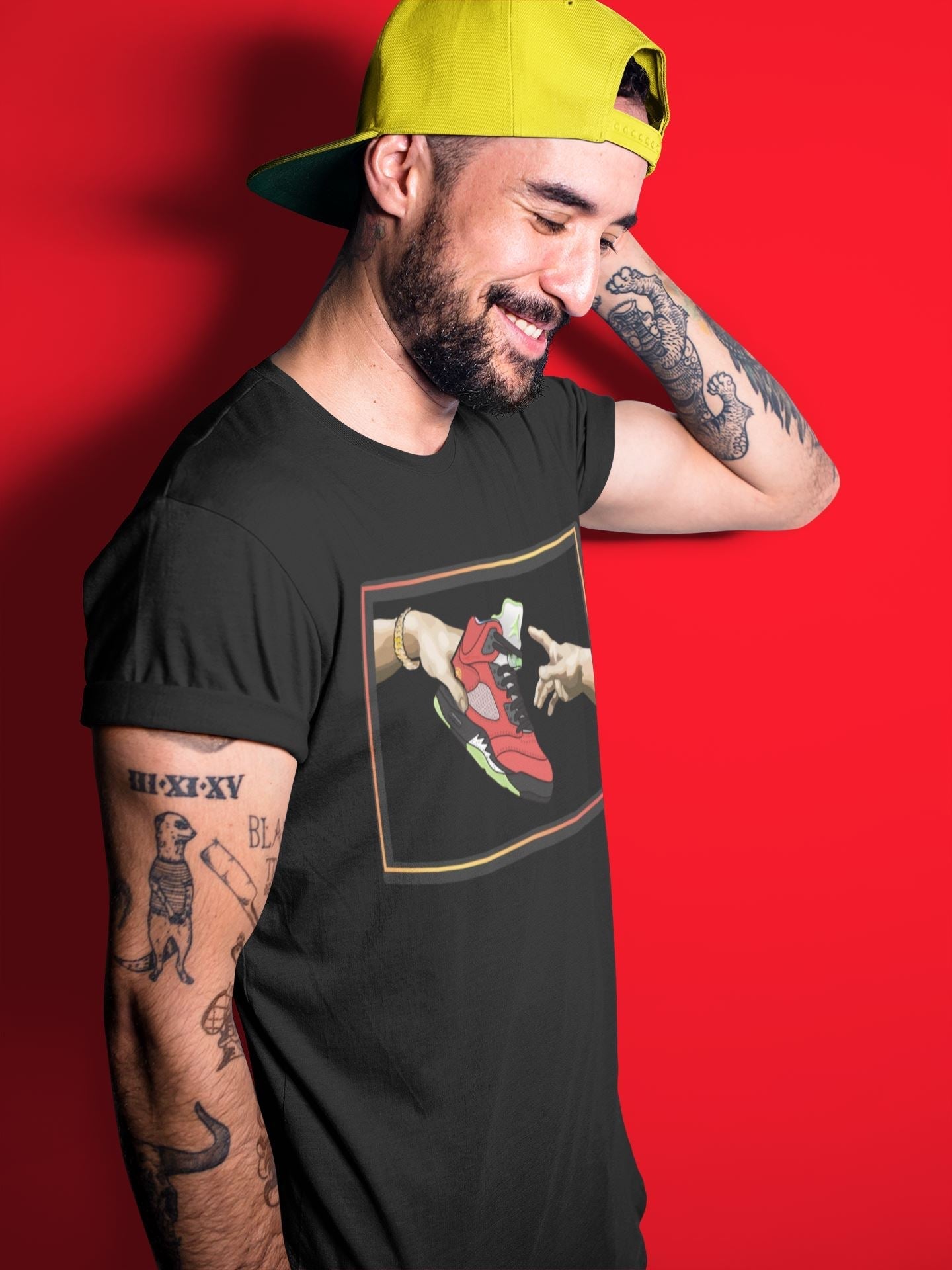 Jordan 5 What The Shirt To Match Jordans Adam's Creation Sneaker Tees Jordan 5 What The Drip Gear Zone Sneaker Matching Clothing Unisex Shirts