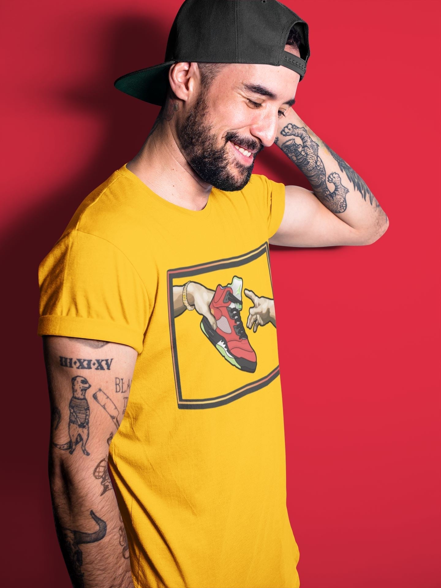 Jordan 5 What The Shirt To Match Jordans Adam's Creation Sneaker Tees Jordan 5 What The Drip Gear Zone Sneaker Matching Clothing Unisex Shirts