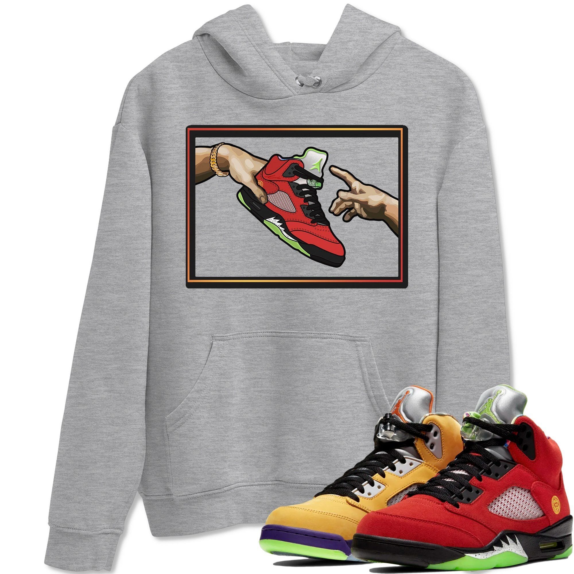Jordan 5 What The Shirt To Match Jordans Adam's Creation Sneaker Tees Jordan 5 What The Drip Gear Zone Sneaker Matching Clothing Unisex Shirts