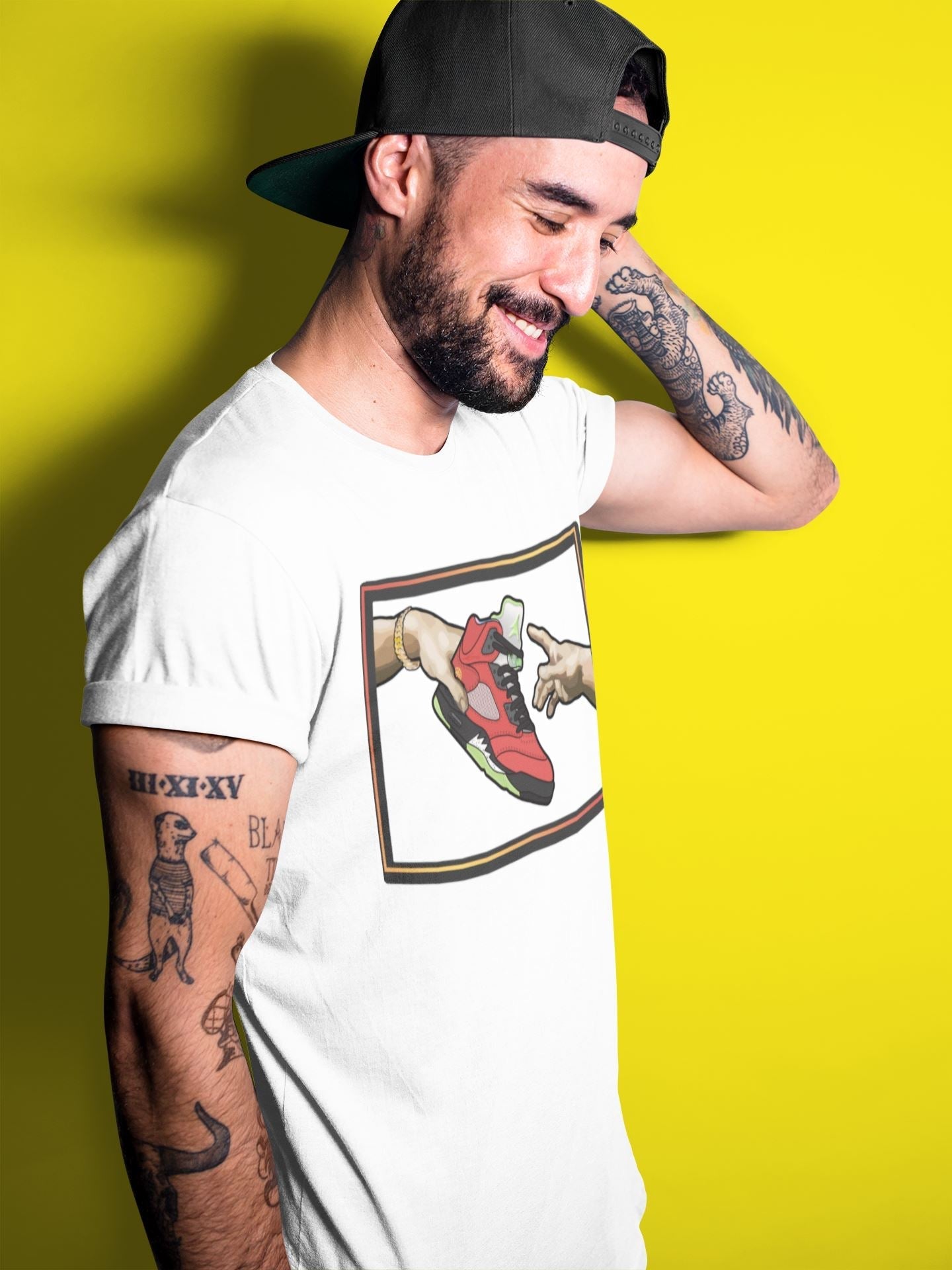 Jordan 5 What The Shirt To Match Jordans Adam's Creation Sneaker Tees Jordan 5 What The Drip Gear Zone Sneaker Matching Clothing Unisex Shirts