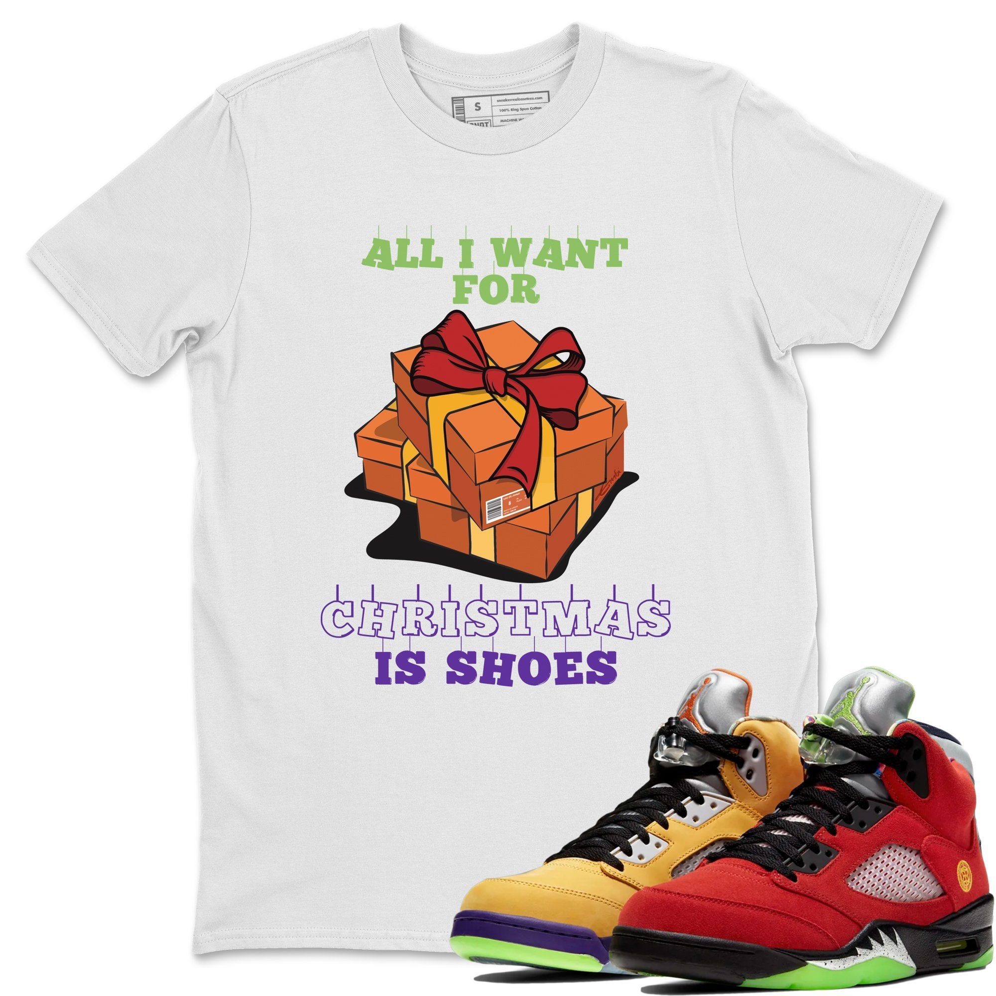 Jordan 5 What The Shirt To Match Jordans Christmas Present Sneaker Tees Jordan 5 What The Drip Gear Zone Sneaker Matching Clothing Unisex Shirts