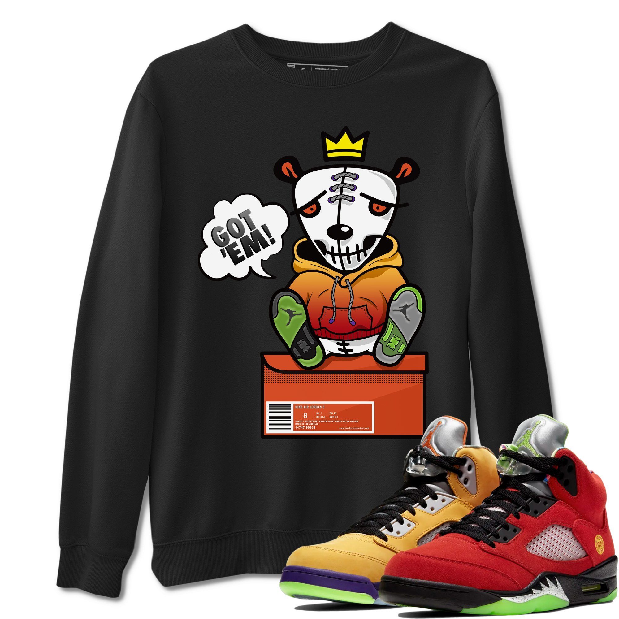 Jordan 5 What The Shirt To Match Jordans Got Em Sneaker Tees Jordan 5 What The Drip Gear Zone Sneaker Matching Clothing Unisex Shirts