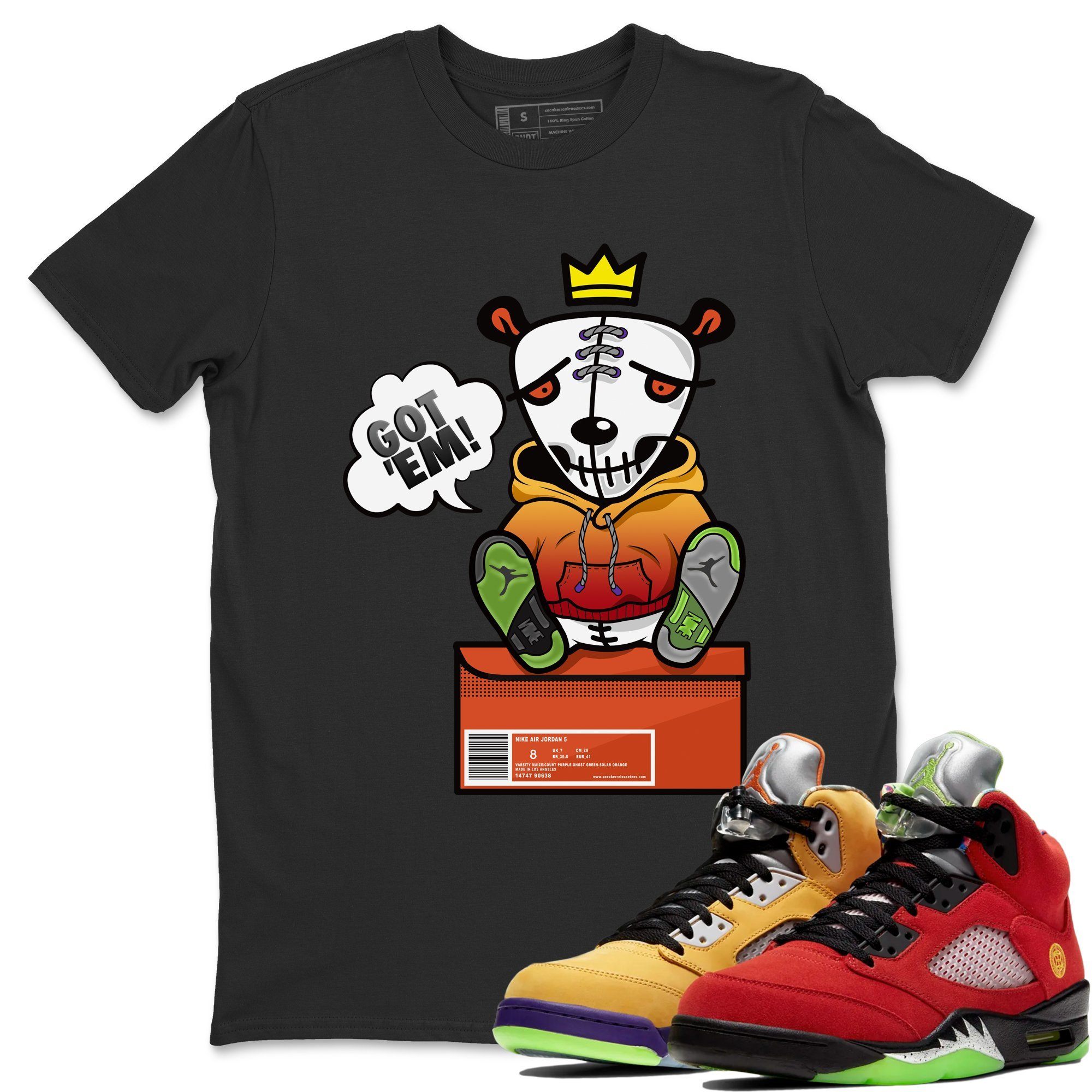 Jordan 5 What The Shirt To Match Jordans Got Em Sneaker Tees Jordan 5 What The Drip Gear Zone Sneaker Matching Clothing Unisex Shirts