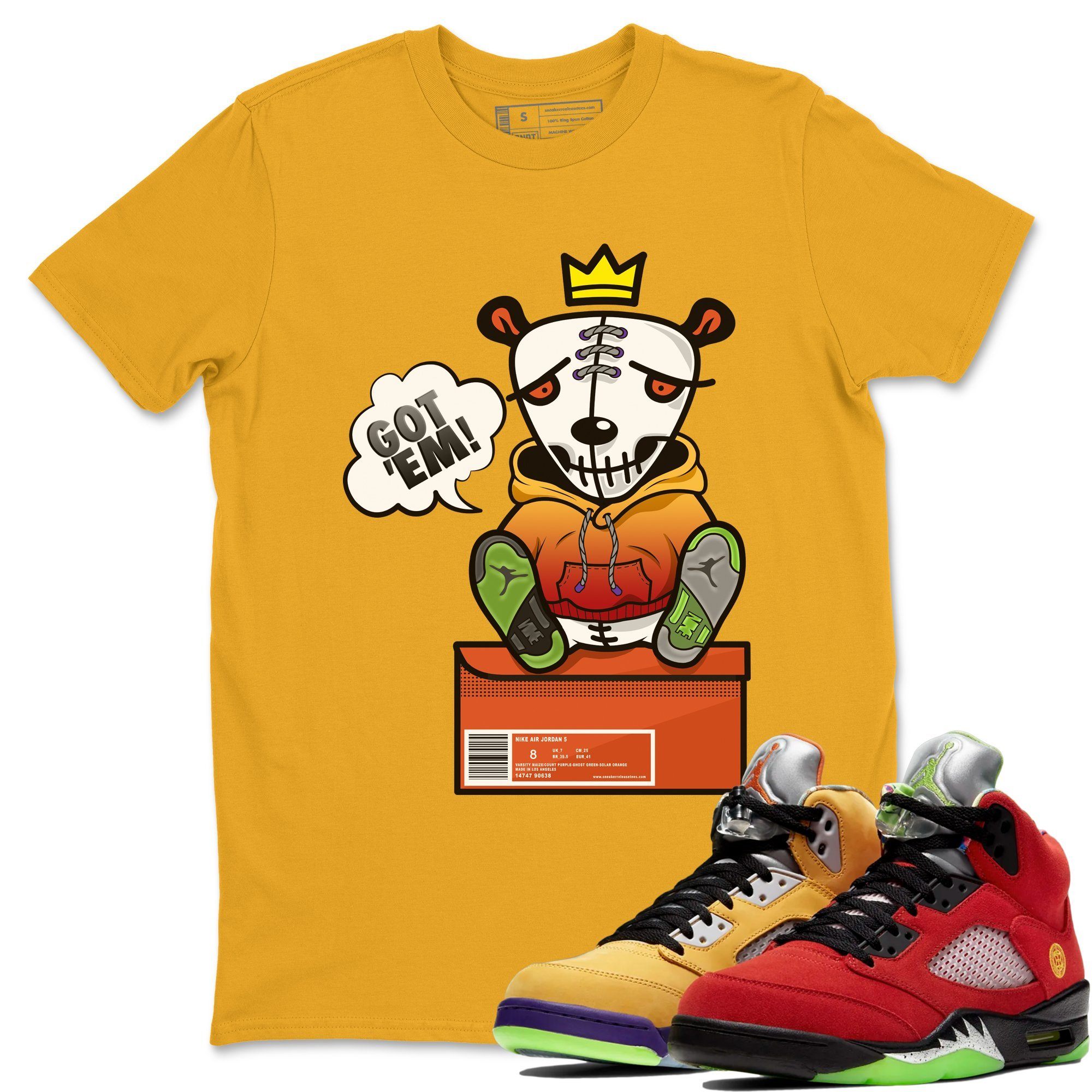 Jordan 5 What The Shirt To Match Jordans Got Em Sneaker Tees Jordan 5 What The Drip Gear Zone Sneaker Matching Clothing Unisex Shirts