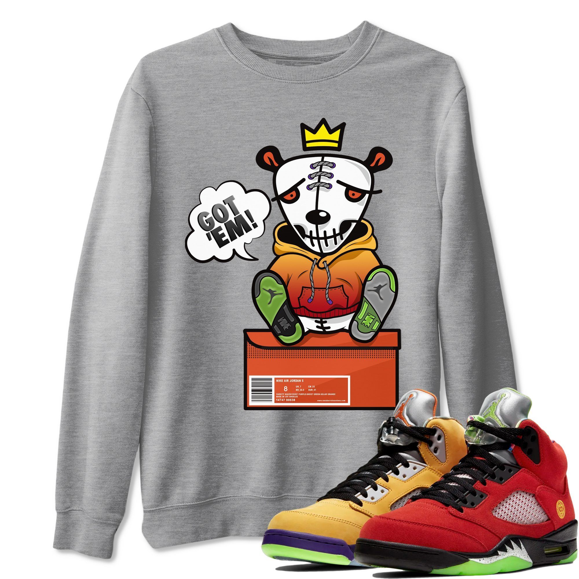 Jordan 5 What The Shirt To Match Jordans Got Em Sneaker Tees Jordan 5 What The Drip Gear Zone Sneaker Matching Clothing Unisex Shirts
