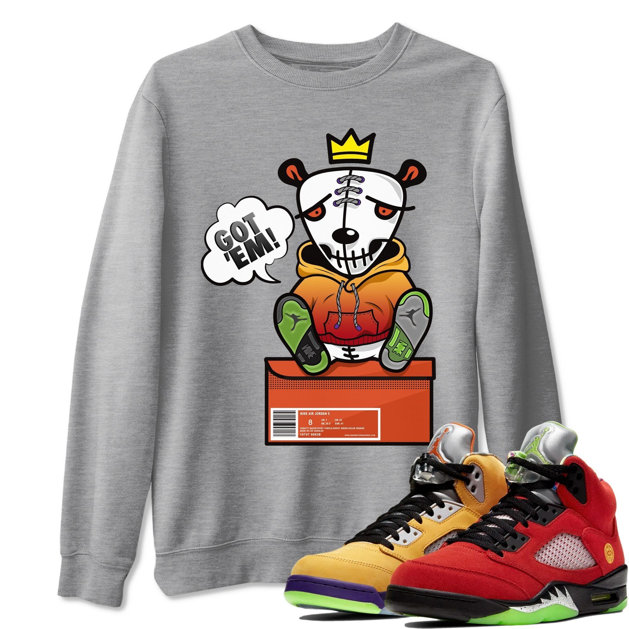 Jordan 5 What The Shirt To Match Jordans Got Em Sneaker Tees Jordan 5 What The Drip Gear Zone Sneaker Matching Clothing Unisex Shirts