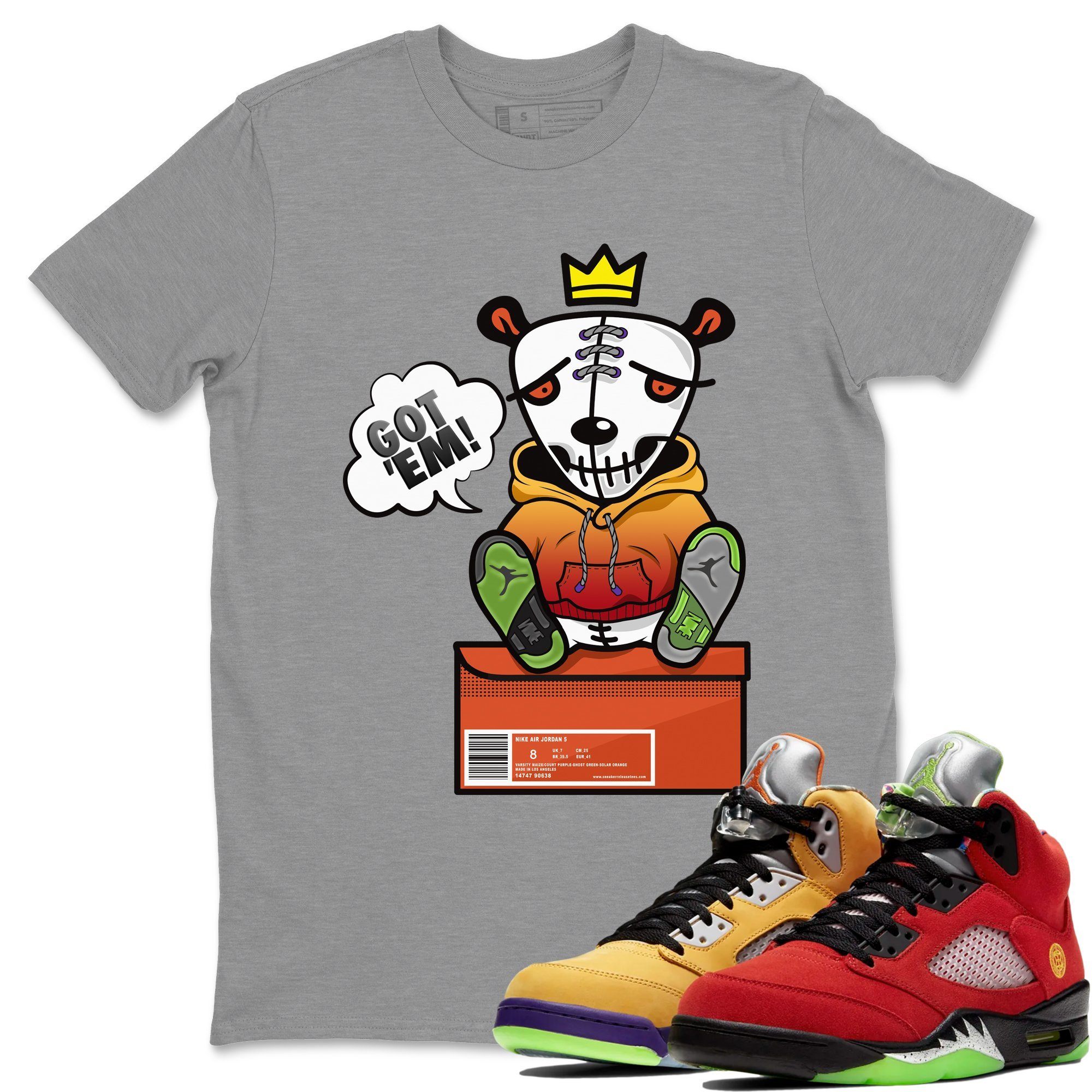 Jordan 5 What The Shirt To Match Jordans Got Em Sneaker Tees Jordan 5 What The Drip Gear Zone Sneaker Matching Clothing Unisex Shirts