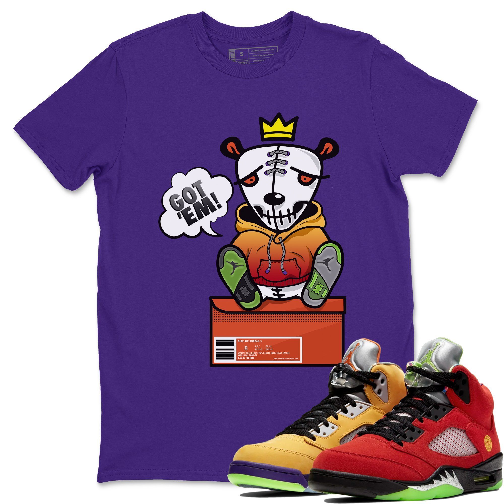 Jordan 5 What The Shirt To Match Jordans Got Em Sneaker Tees Jordan 5 What The Drip Gear Zone Sneaker Matching Clothing Unisex Shirts