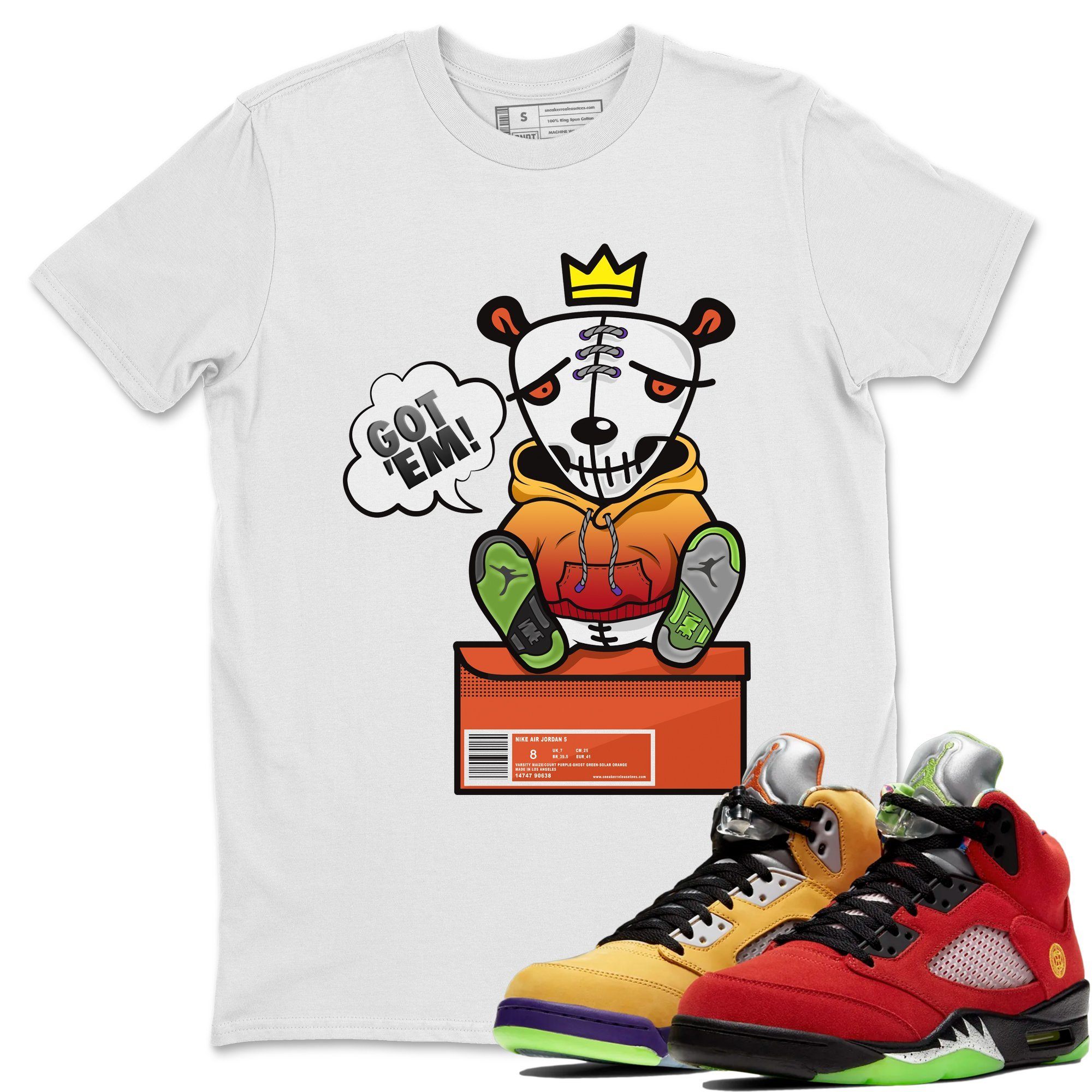 Jordan 5 What The Shirt To Match Jordans Got Em Sneaker Tees Jordan 5 What The Drip Gear Zone Sneaker Matching Clothing Unisex Shirts