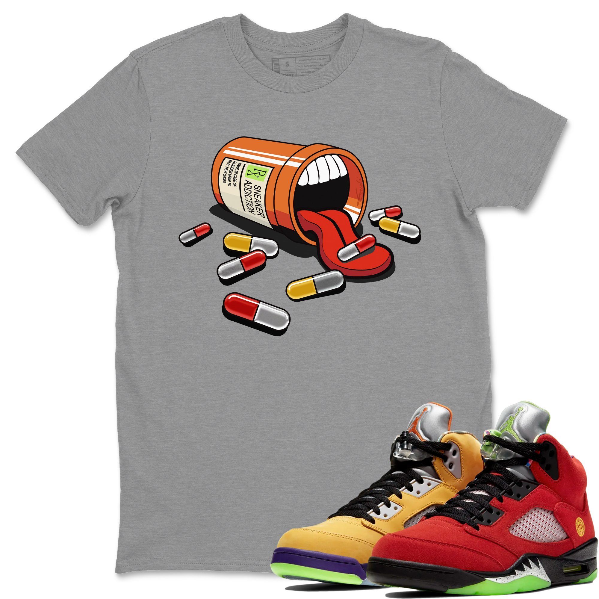Jordan 5 What The Shirt To Match Jordans Sneaker Addiction Sneaker Tees Jordan 5 What The Drip Gear Zone Sneaker Matching Clothing Unisex Shirts