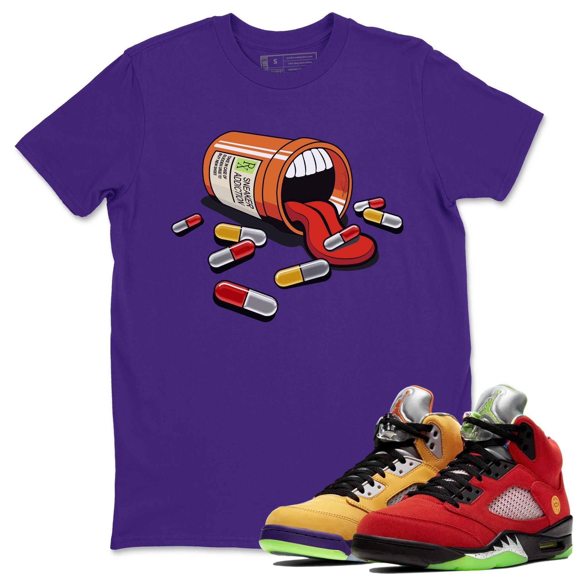 Jordan 5 What The Shirt To Match Jordans Sneaker Addiction Sneaker Tees Jordan 5 What The Drip Gear Zone Sneaker Matching Clothing Unisex Shirts