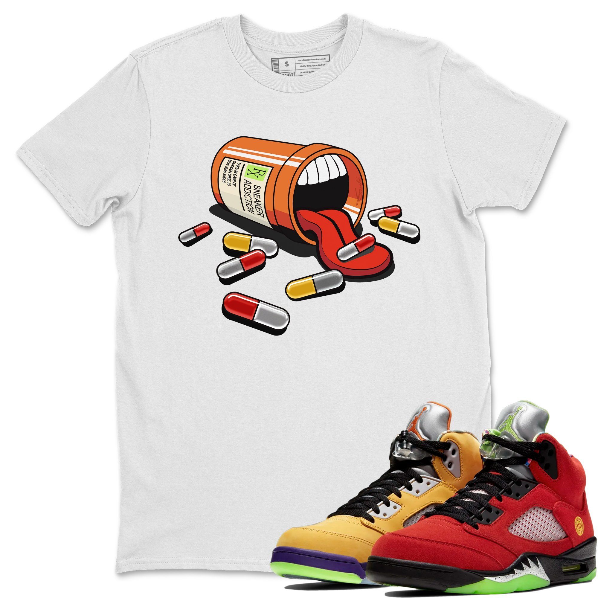 Jordan 5 What The Shirt To Match Jordans Sneaker Addiction Sneaker Tees Jordan 5 What The Drip Gear Zone Sneaker Matching Clothing Unisex Shirts
