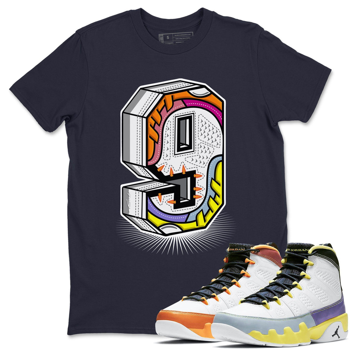 Jordan 9 Change The World Shirt To Match Jordans Nine Statue Sneaker Tees Jordan 9 Change The World Drip Gear Zone Sneaker Matching Clothing Unisex Shirts
