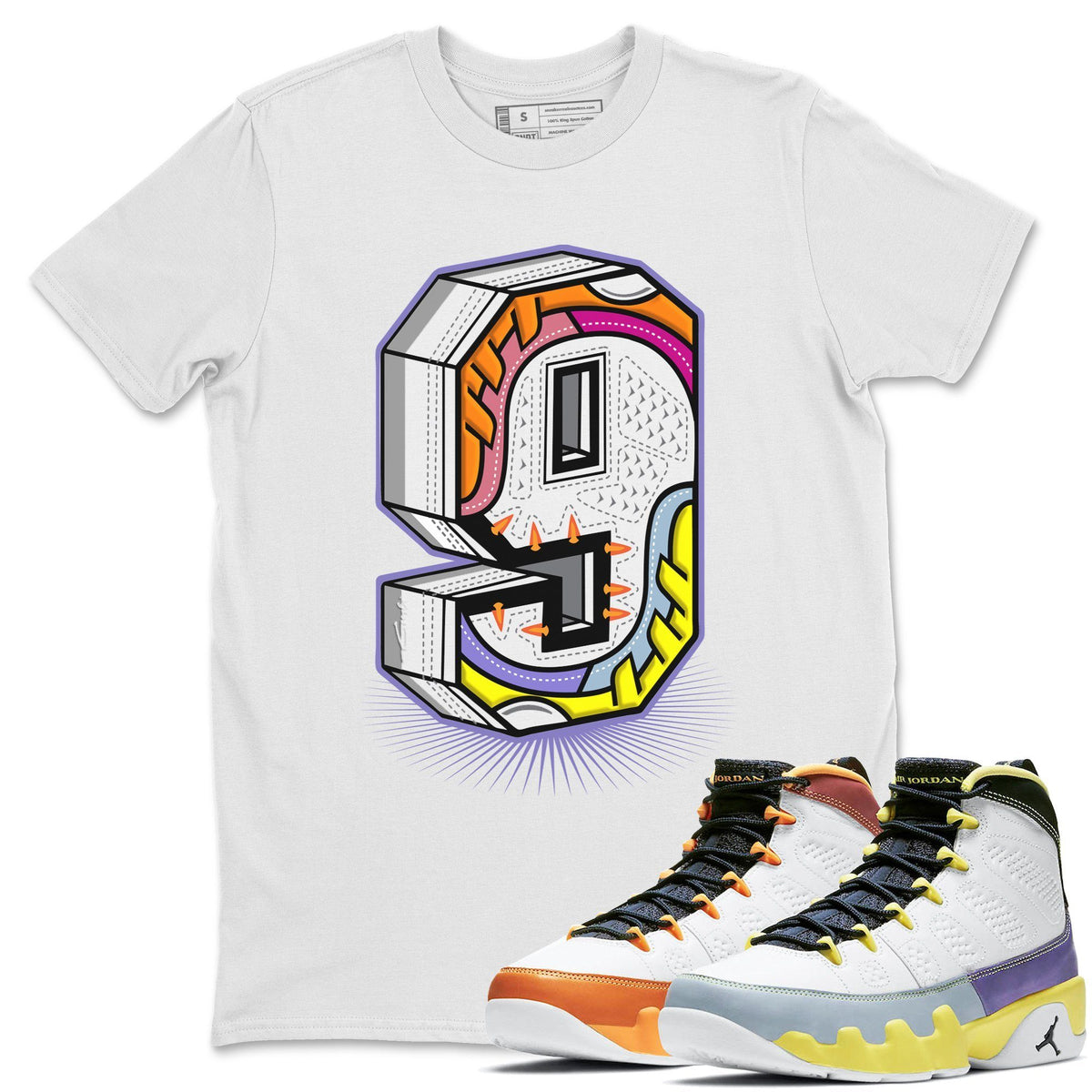 Jordan 9 Change The World Shirt To Match Jordans Nine Statue Sneaker Tees Jordan 9 Change The World Drip Gear Zone Sneaker Matching Clothing Unisex Shirts