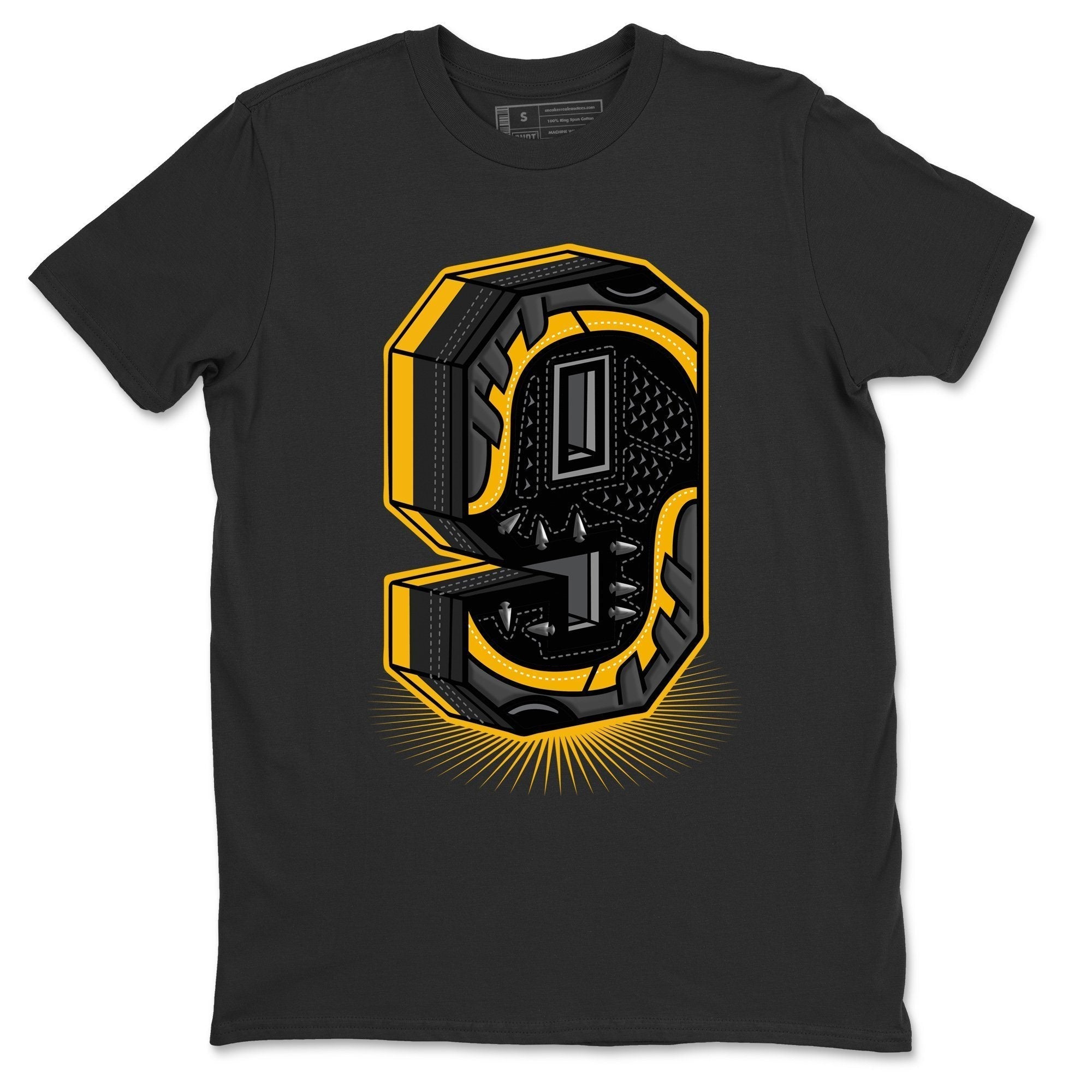 Jordan 9 University Gold Shirt To Match Jordans Nine Statue Sneaker Tees Jordan 9 University Gold Drip Gear Zone Sneaker Matching Clothing Unisex Shirts