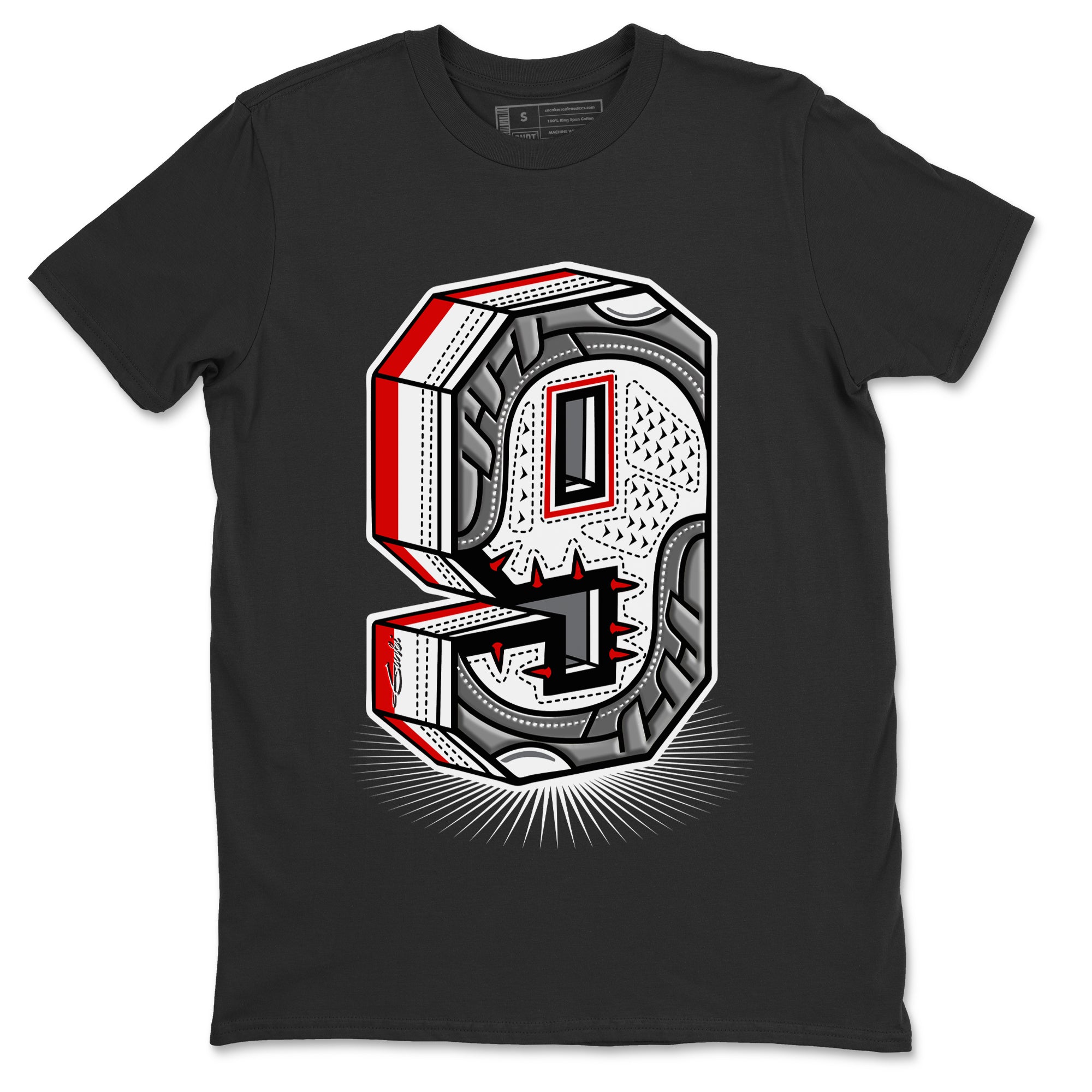 Jordan 9 Fire Red Shirt To Match Jordans Nine Statue Sneaker Tees Jordan 9 Fire Red Drip Gear Zone Sneaker Matching Clothing Unisex Shirts