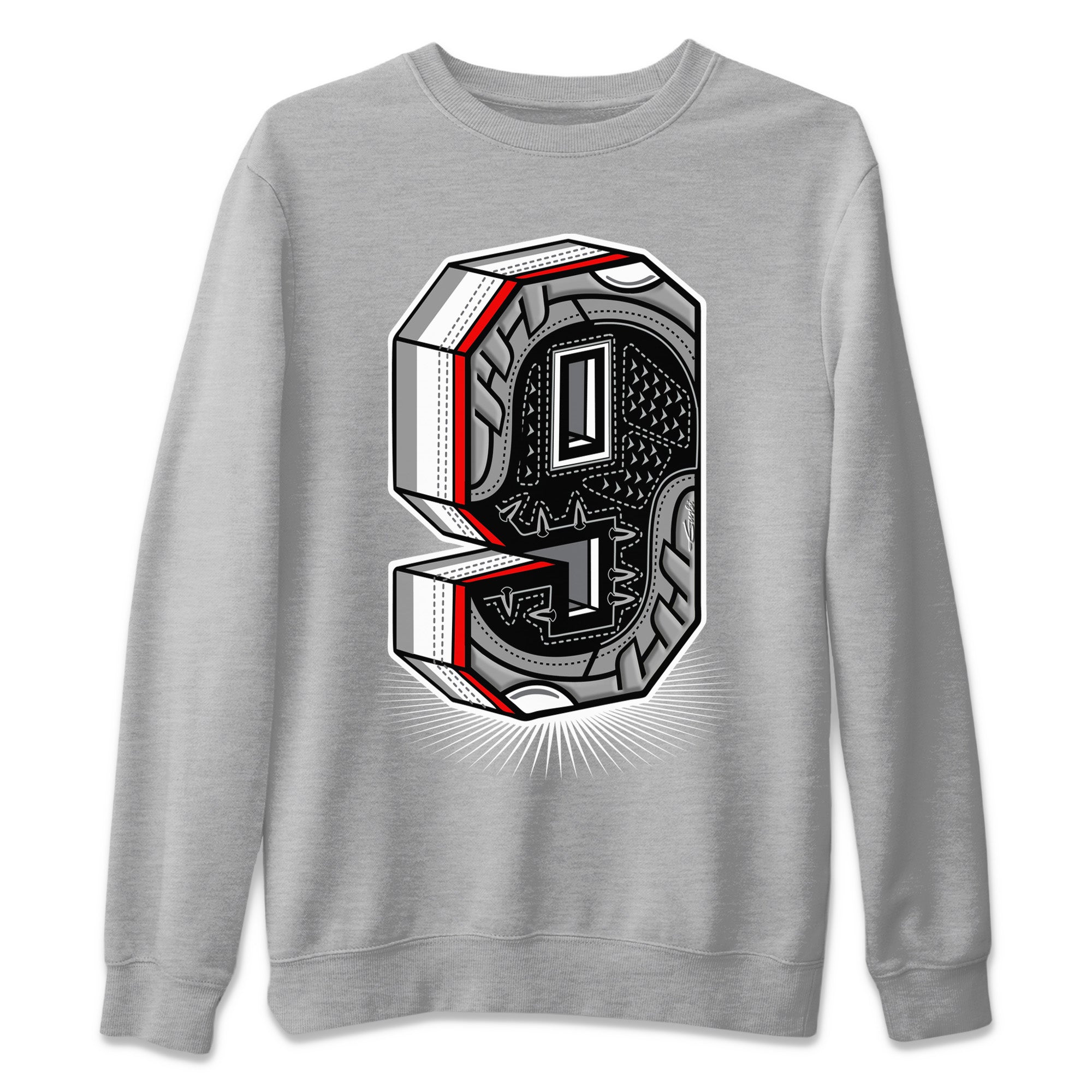 Jordan 9 Particle Grey Shirt To Match Jordans Nine Statue Sneaker Tees Jordan 9 Particle Grey Drip Gear Zone Sneaker Matching Clothing Unisex Shirts