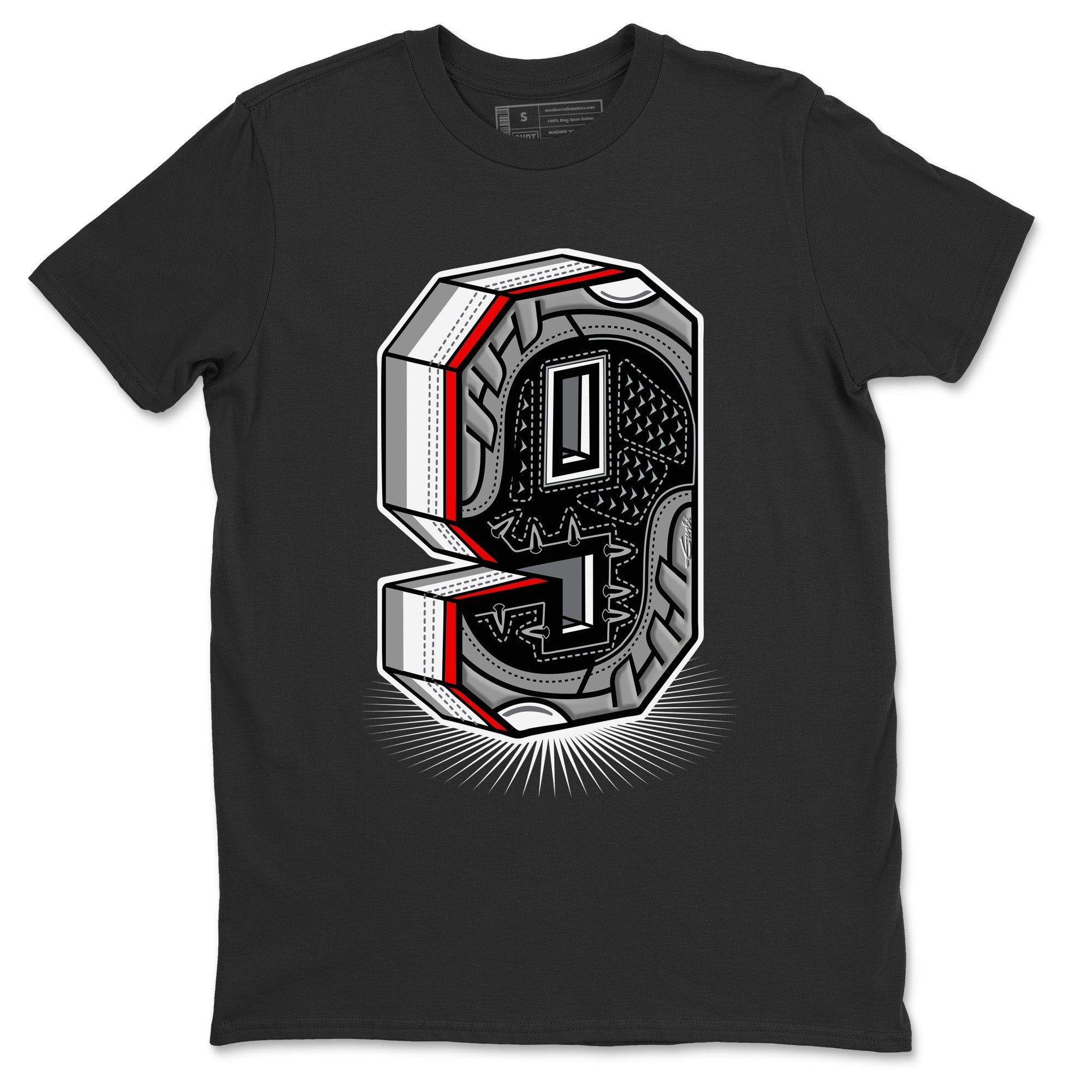 Jordan 9 Particle Grey Shirt To Match Jordans Nine Statue Sneaker Tees Jordan 9 Particle Grey Drip Gear Zone Sneaker Matching Clothing Unisex Shirts