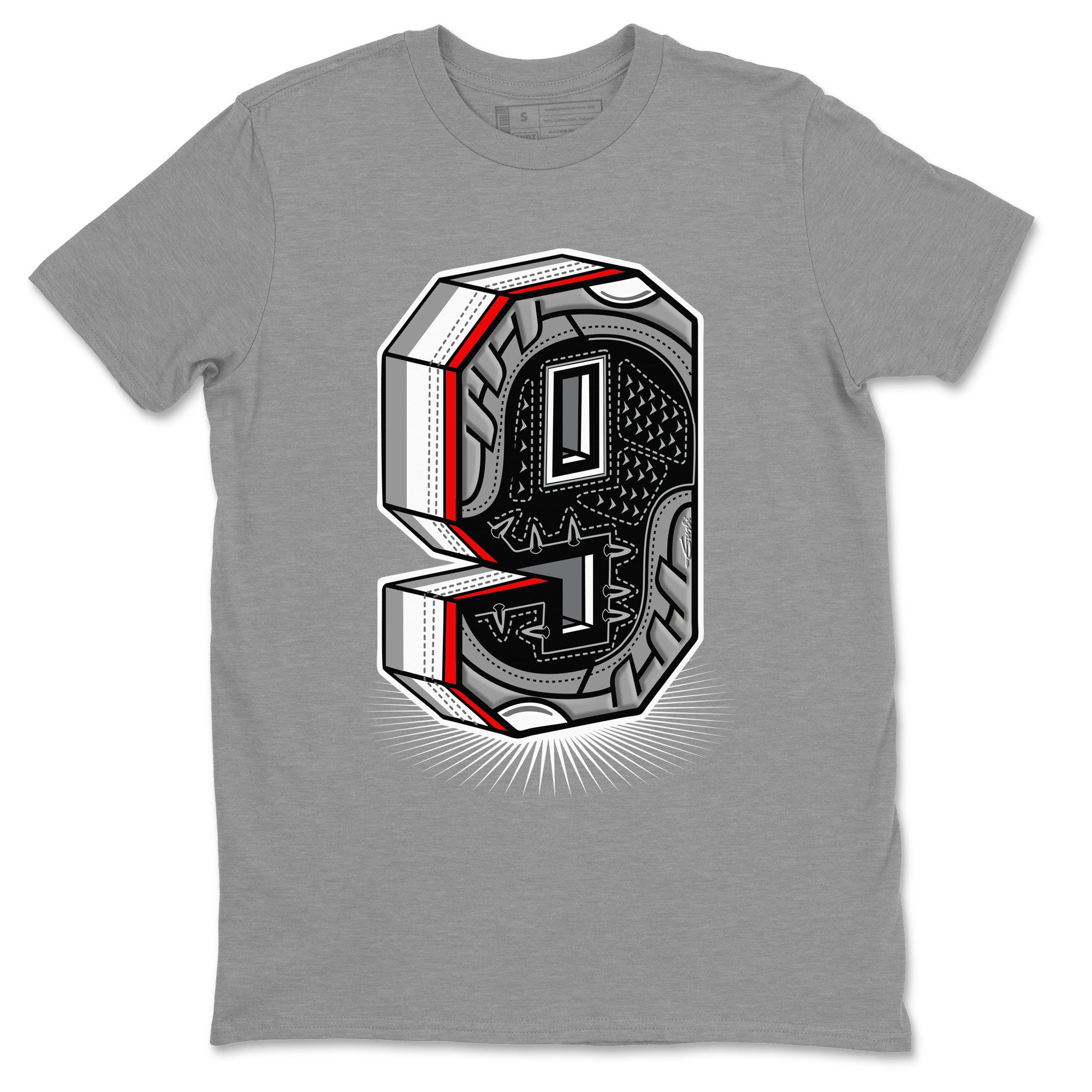 Jordan 9 Particle Grey Shirt To Match Jordans Nine Statue Sneaker Tees Jordan 9 Particle Grey Drip Gear Zone Sneaker Matching Clothing Unisex Shirts