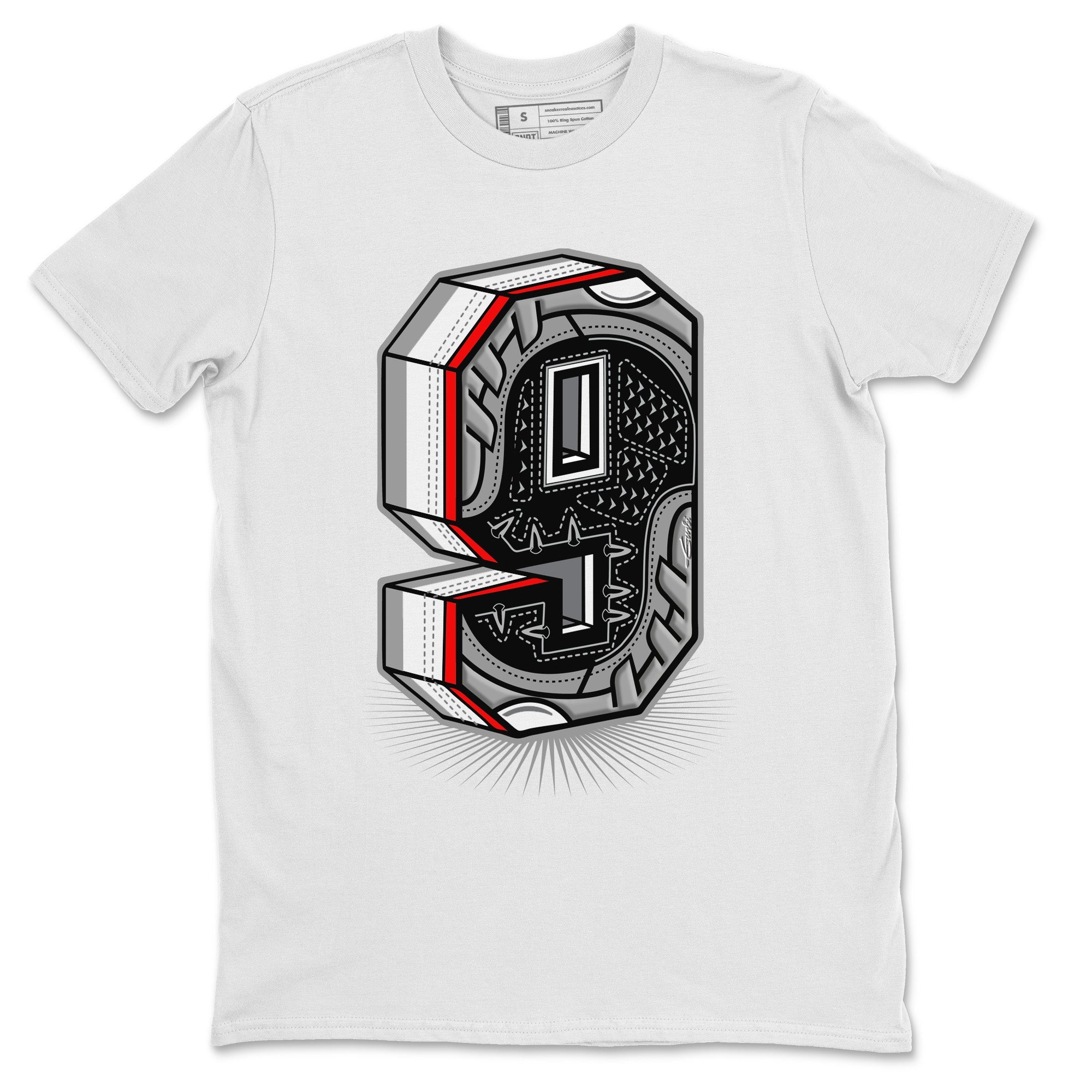 Jordan 9 Particle Grey Shirt To Match Jordans Nine Statue Sneaker Tees Jordan 9 Particle Grey Drip Gear Zone Sneaker Matching Clothing Unisex Shirts