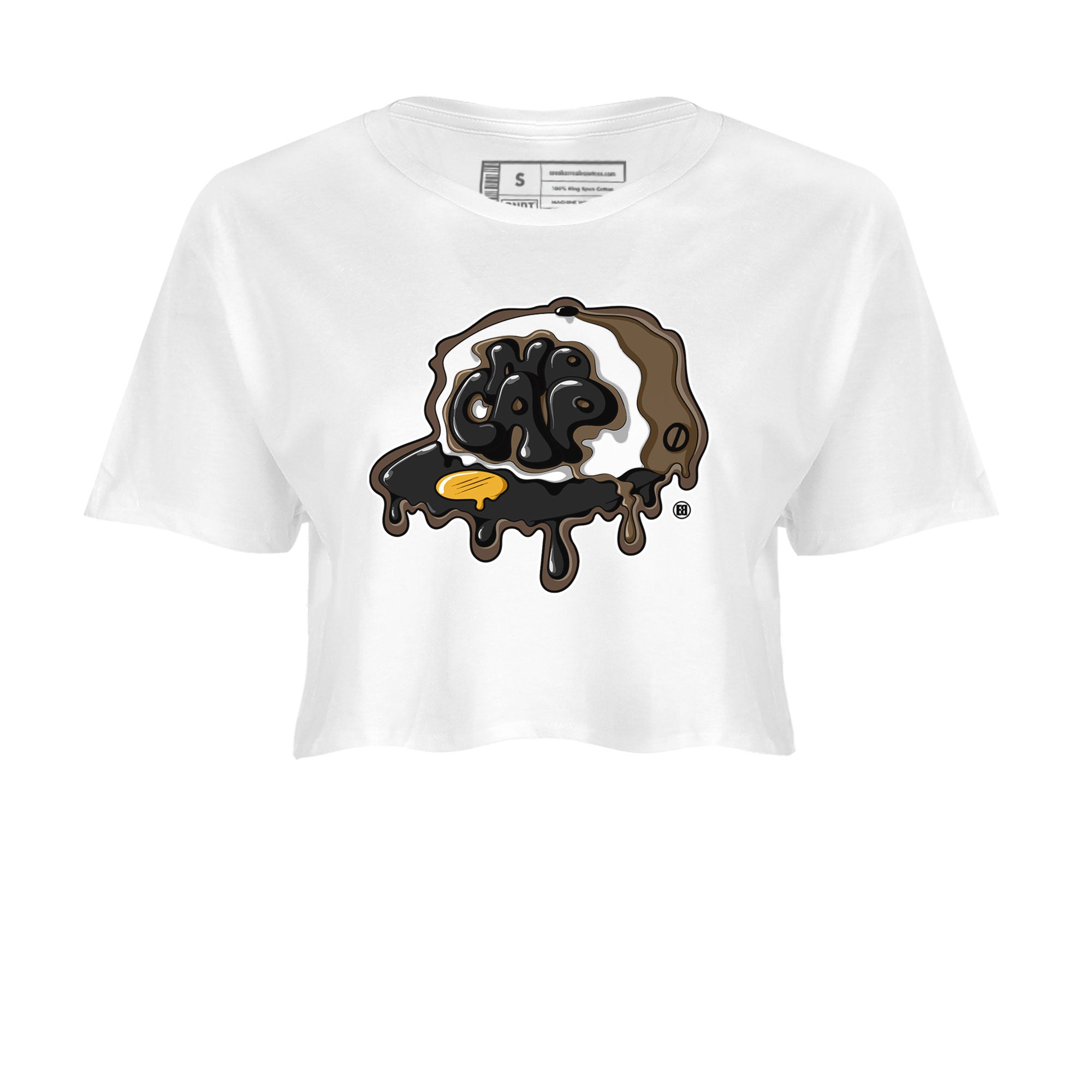 Air Jordan 1 Palomino shirt to match jordans No Cap Streetwear Sneaker Shirt Air Jordan 1 Retro High OG Palomino Drip Gear Zone Sneaker Matching Clothing White 2 Crop T-Shirt