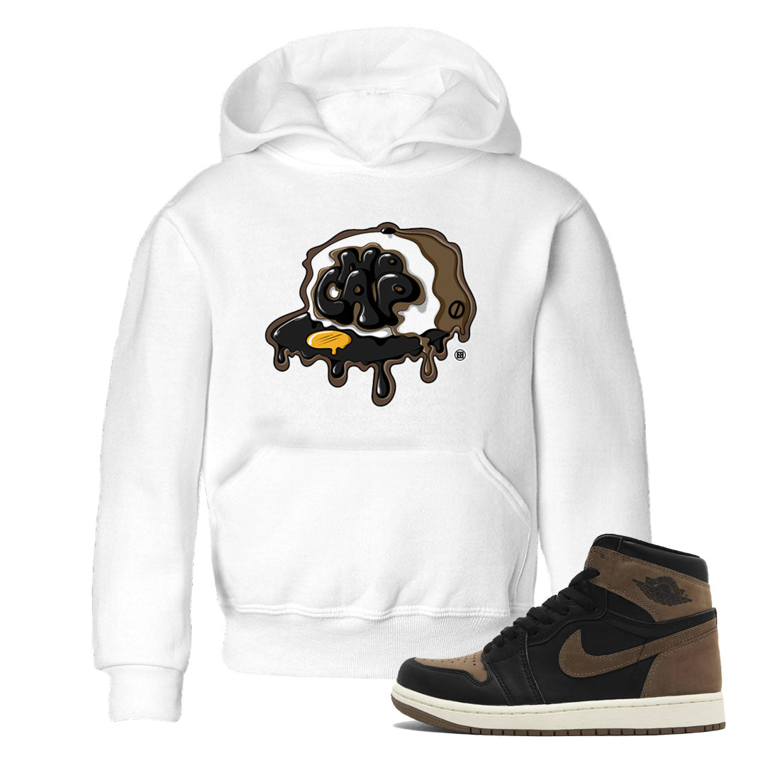 Air Jordan 1 Palomino shirt to match jordans No Cap Streetwear Sneaker Shirt Air Jordan 1 Retro High OG Palomino Drip Gear Zone Sneaker Matching Clothing Baby Toddler Kids White 1 T-Shirt