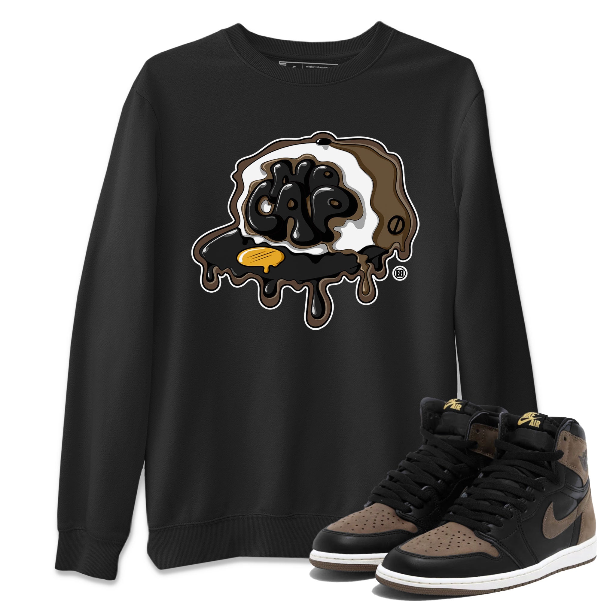 Air Jordan 1 Palomino shirt to match jordans No Cap Streetwear Sneaker Shirt Air Jordan 1 Retro High OG Palomino Drip Gear Zone Sneaker Matching Clothing Casual Unisex shirts Black 1 T-Shirt