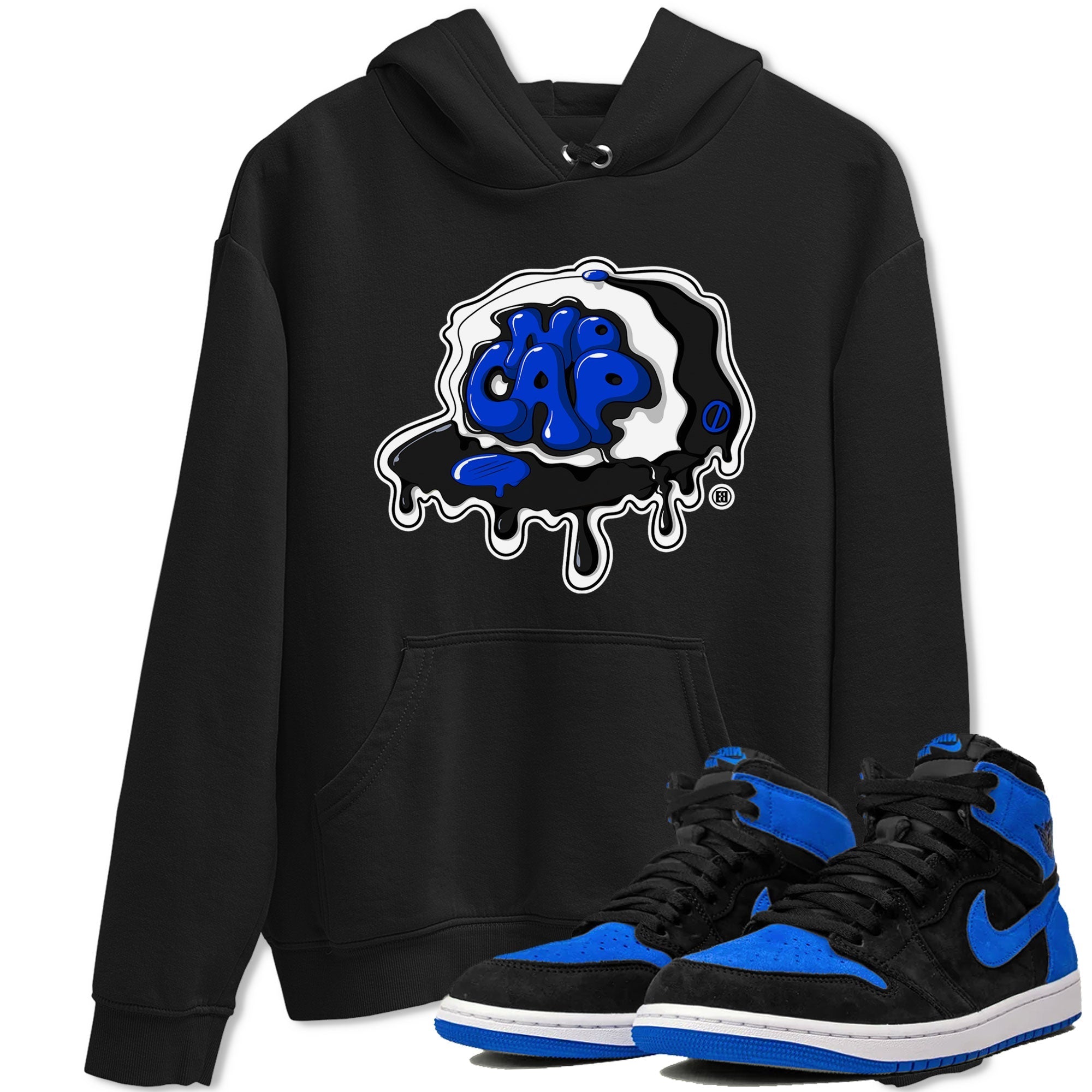 Air Jordan 1 Royal Reimagined shirt to match jordans No Cap sneaker tees Jordan 1 Retro High OG Royal Reimagined Drip Gear Zone Crew Neck Casual Unisex Black 1 T-Shirt