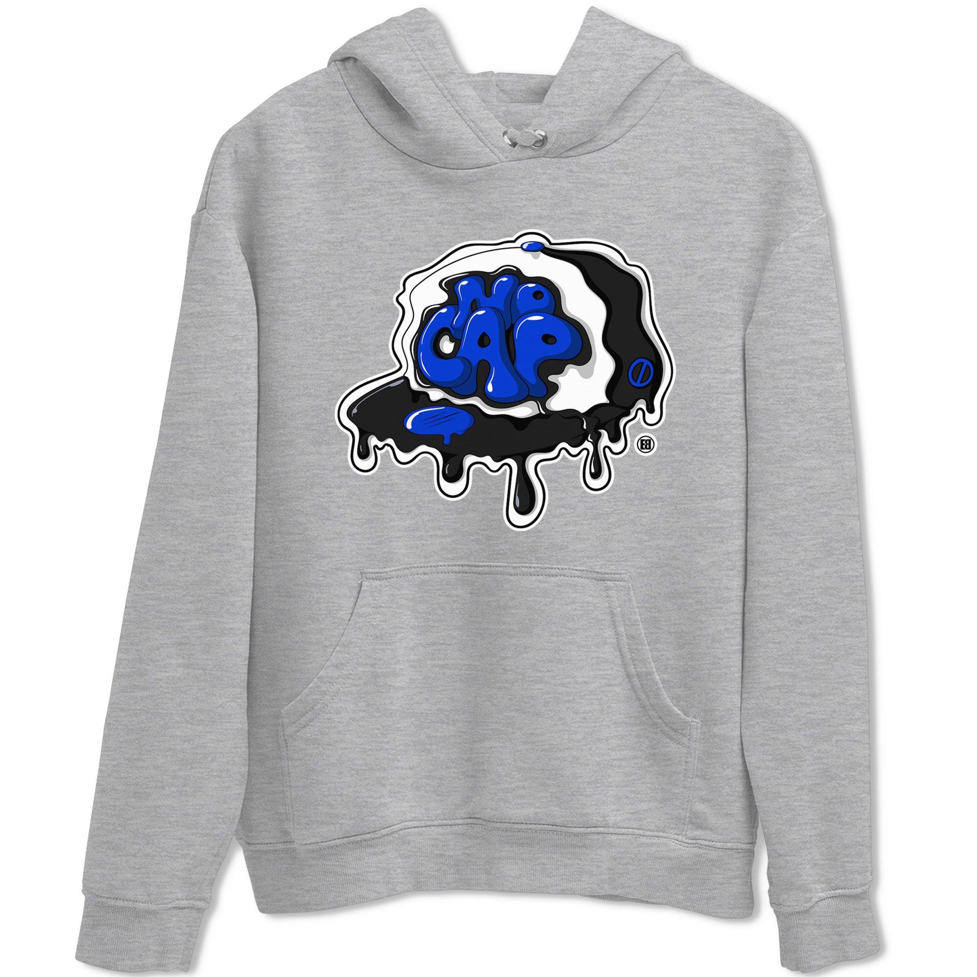 Air Jordan 1 Royal Reimagined shirt to match jordans No Cap sneaker tees Jordan 1 Retro High OG Royal Reimagined Drip Gear Zone Crew Neck Casual Unisex Heather Grey 2 T-Shirt