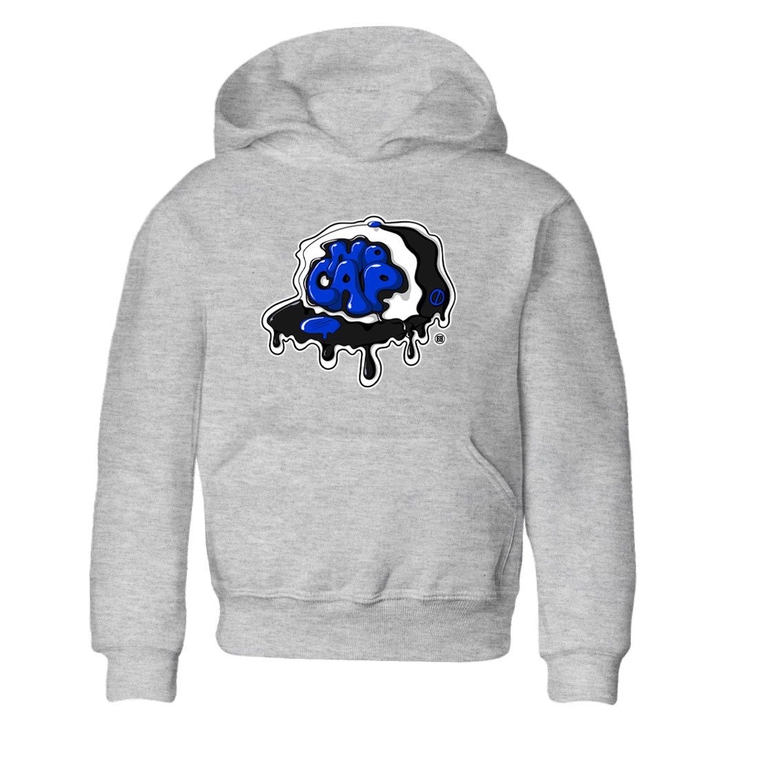Air Jordan 1 Royal Reimagined shirt to match jordans No Cap sneaker tees Jordan 1 Retro High OG Royal Reimagined Drip Gear Zone Kids Baby Toddler sneaker shirts Heather Grey 2 T-Shirt