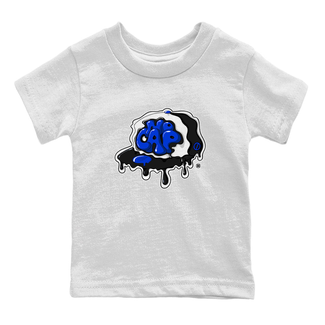 Air Jordan 1 Royal Reimagined shirt to match jordans No Cap sneaker tees Jordan 1 Retro High OG Royal Reimagined Drip Gear Zone Kids Baby Toddler sneaker shirts White 2 T-Shirt