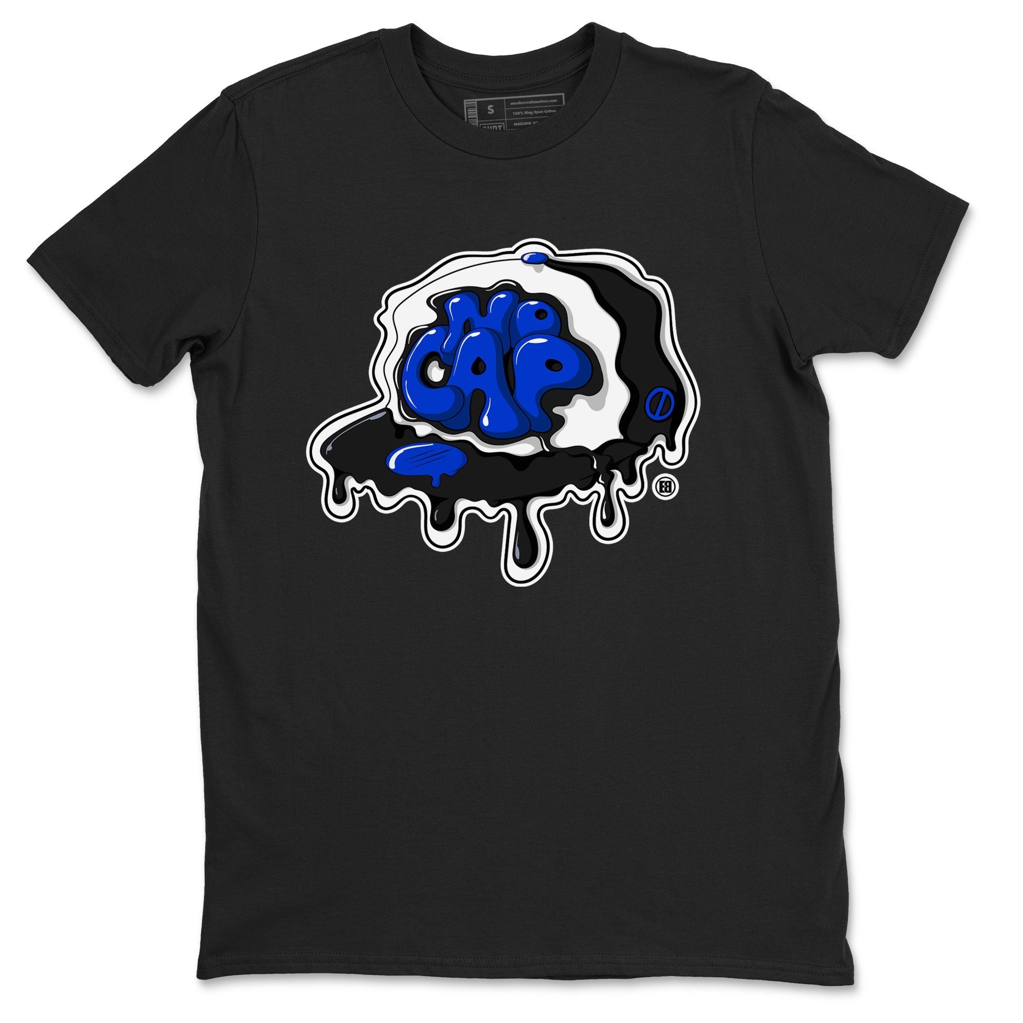 Air Jordan 1 Royal Reimagined shirt to match jordans No Cap sneaker tees Jordan 1 Retro High OG Royal Reimagined Drip Gear Zone Crew Neck Casual Unisex Black 2 T-Shirt