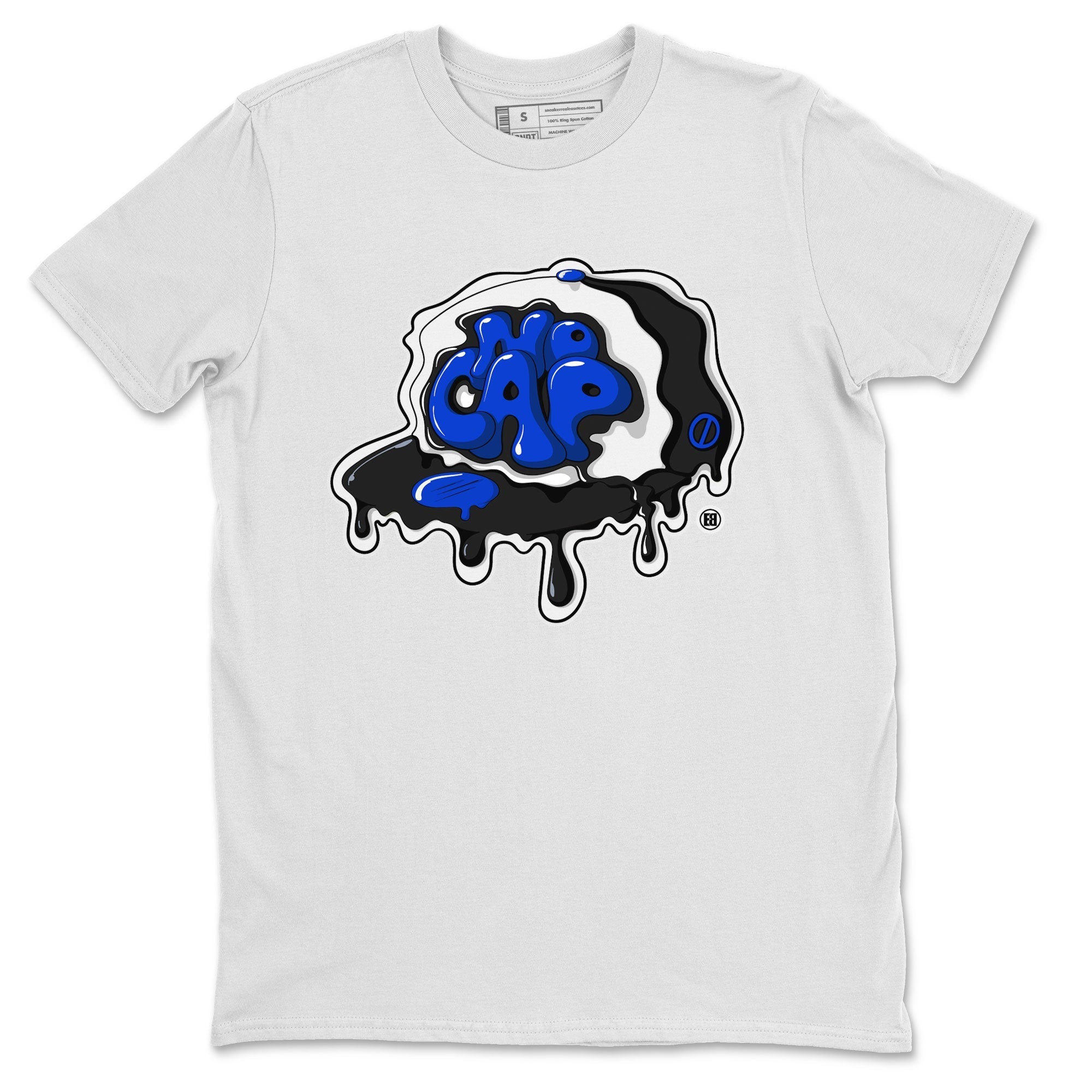 Air Jordan 1 Royal Reimagined shirt to match jordans No Cap sneaker tees Jordan 1 Retro High OG Royal Reimagined Drip Gear Zone Crew Neck Casual Unisex White 2 T-Shirt