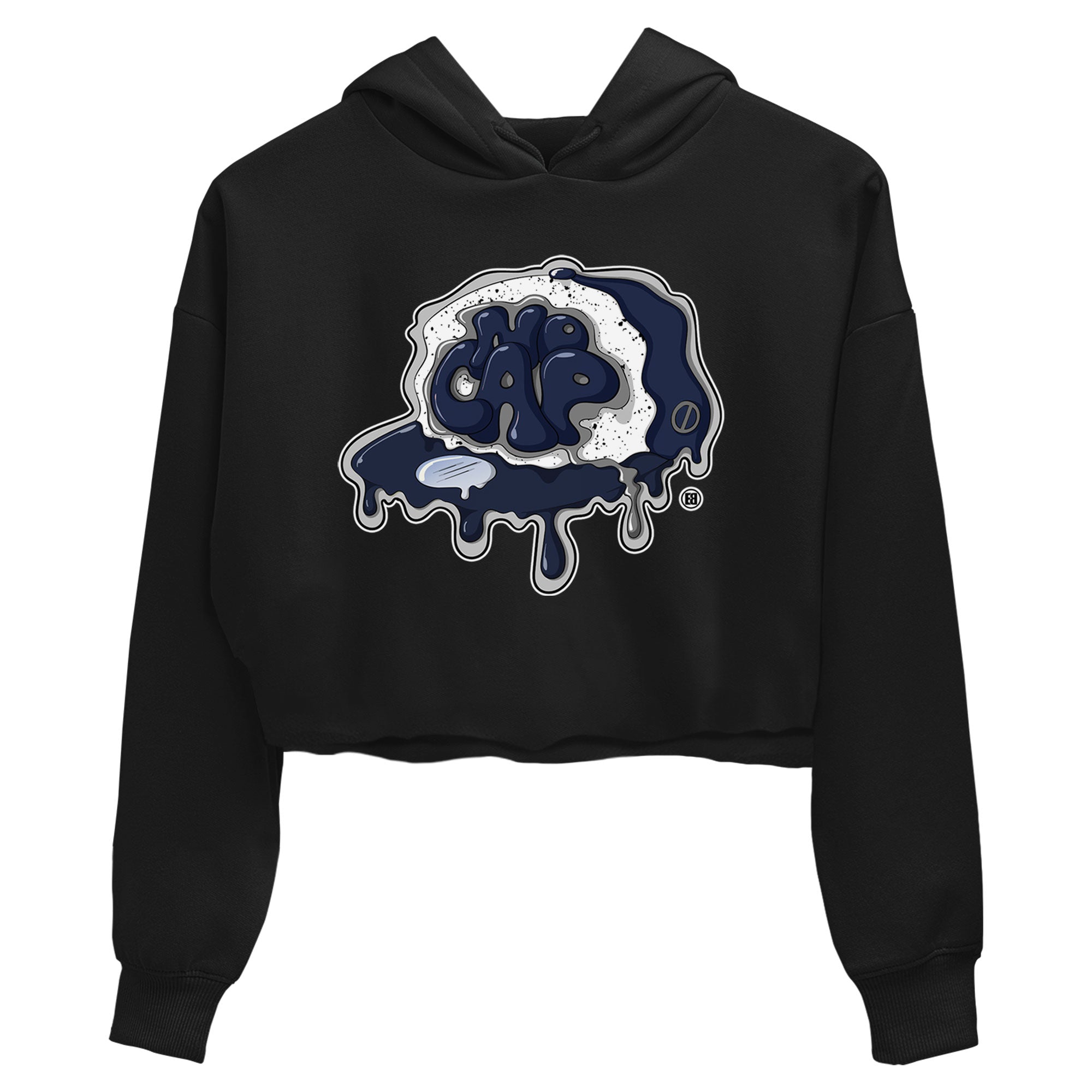 5s Georgetown shirt to match  jordans No Cap Streetwear Sneaker Shirt Air Jordan 5 Georgetown Drip Gear Zone Sneaker Matching Clothing Black 2 Crop T-Shirt
