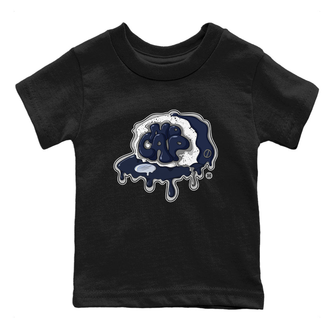 5s Georgetown shirt to match  jordans No Cap Streetwear Sneaker Shirt Air Jordan 5 Georgetown Drip Gear Zone Sneaker Matching Clothing Baby Toddler Black 2 T-Shirt