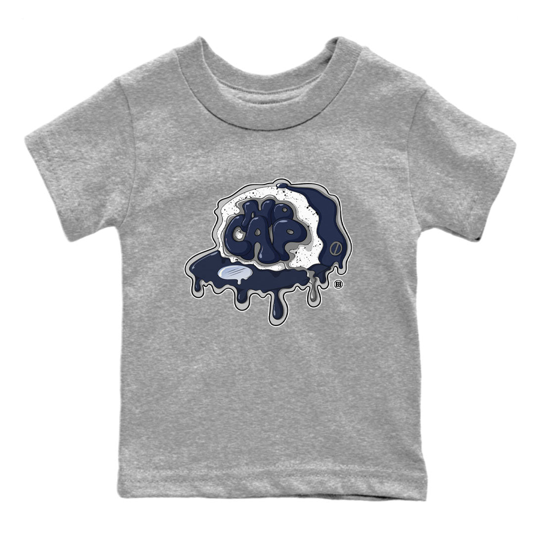 5s Georgetown shirt to match  jordans No Cap Streetwear Sneaker Shirt Air Jordan 5 Georgetown Drip Gear Zone Sneaker Matching Clothing Baby Toddler Heather Grey 2 T-Shirt