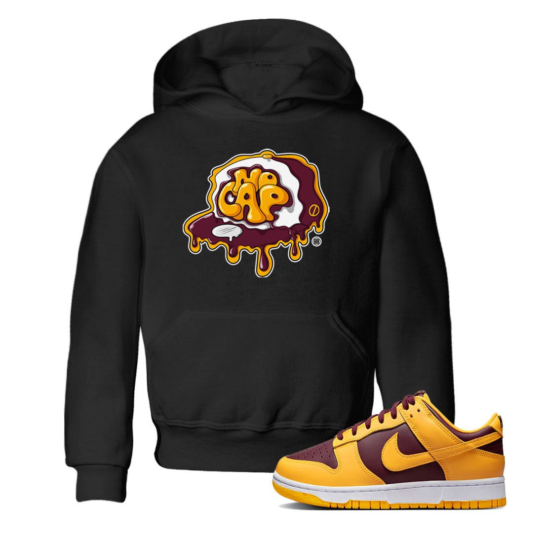 Nike Dunk Arizona State shirt to match jordans No Cap Streetwear Sneaker Shirt Nike Dunk Arizona State Drip Gear Zone Sneaker Matching Clothing Baby Toddler Black 1 T-Shirt
