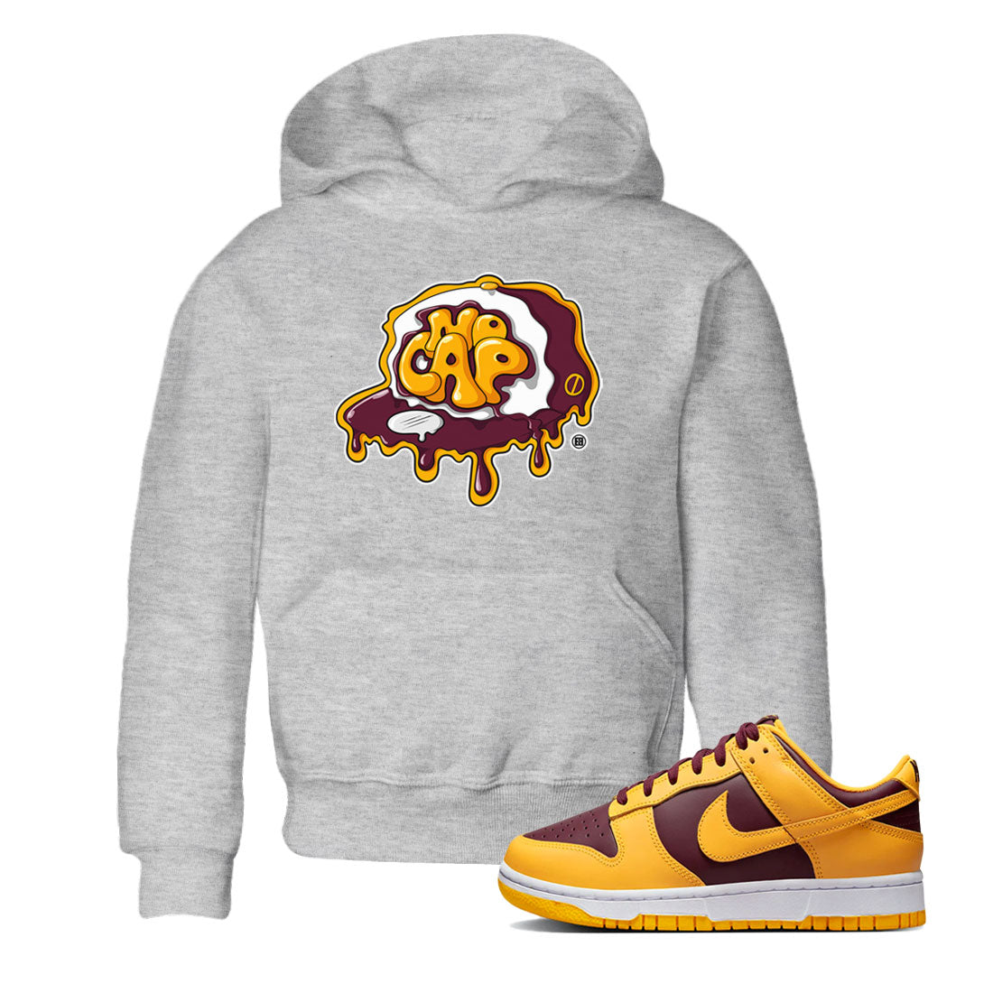 Nike Dunk Arizona State shirt to match jordans No Cap Streetwear Sneaker Shirt Nike Dunk Arizona State Drip Gear Zone Sneaker Matching Clothing Baby Toddler Heather Grey 1 T-Shirt