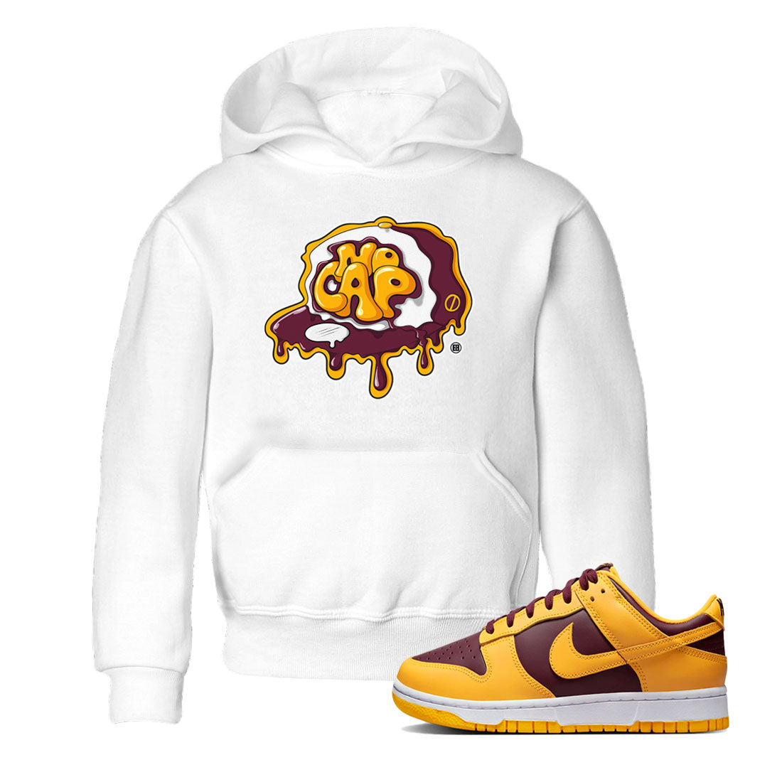 Nike Dunk Arizona State shirt to match jordans No Cap Streetwear Sneaker Shirt Nike Dunk Arizona State Drip Gear Zone Sneaker Matching Clothing Baby Toddler White 1 T-Shirt