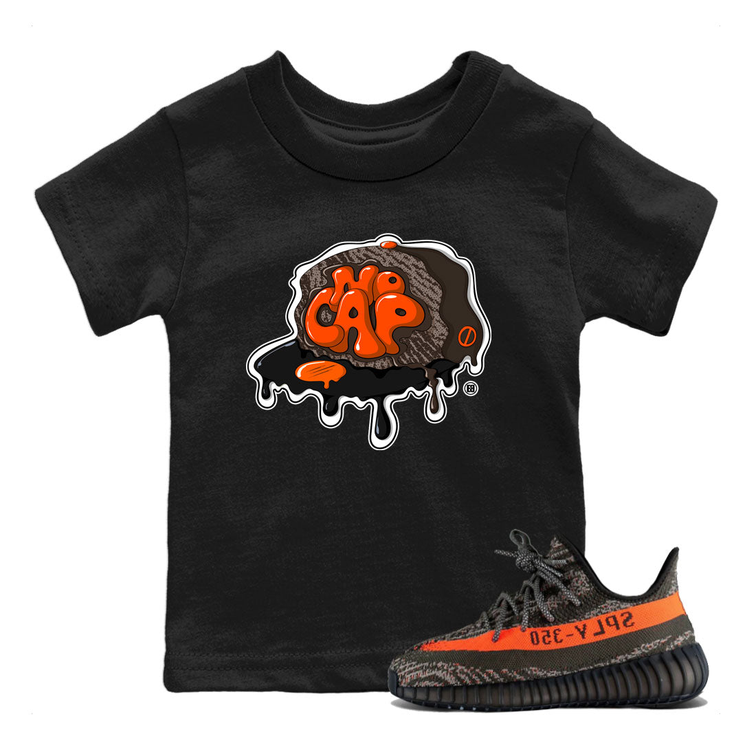 Yeezy Boost 350 V2 Carbon Beluga shirt to match jordans No Cap Streetwear Sneaker Shirt Yeezy 350 Carbon Beluga Drip Gear Zone Sneaker Matching Clothing Baby Toddler Black 1 T-Shirt